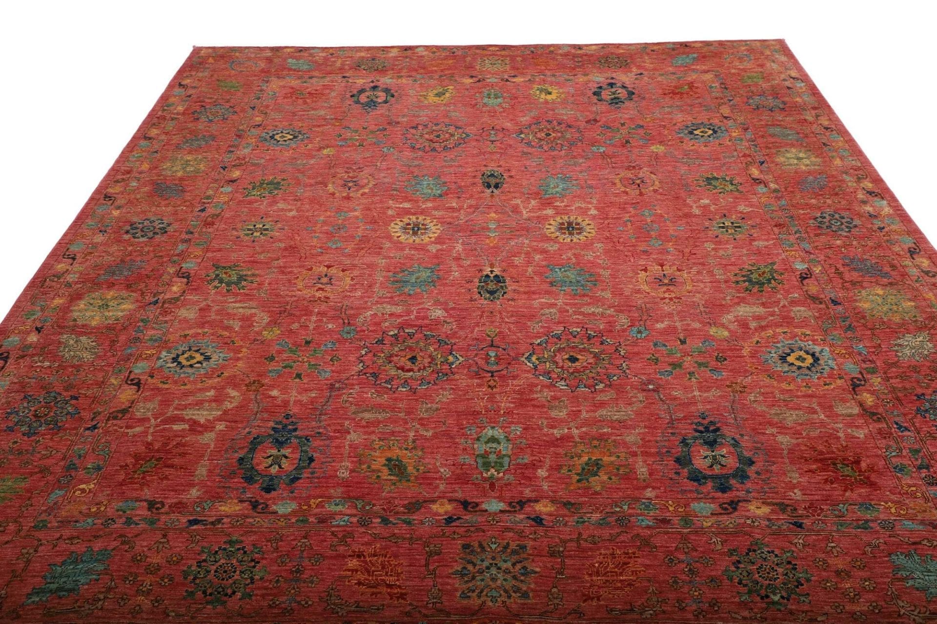 Handgeknüpfter Samarkand Orientteppich 246 × 292 cm