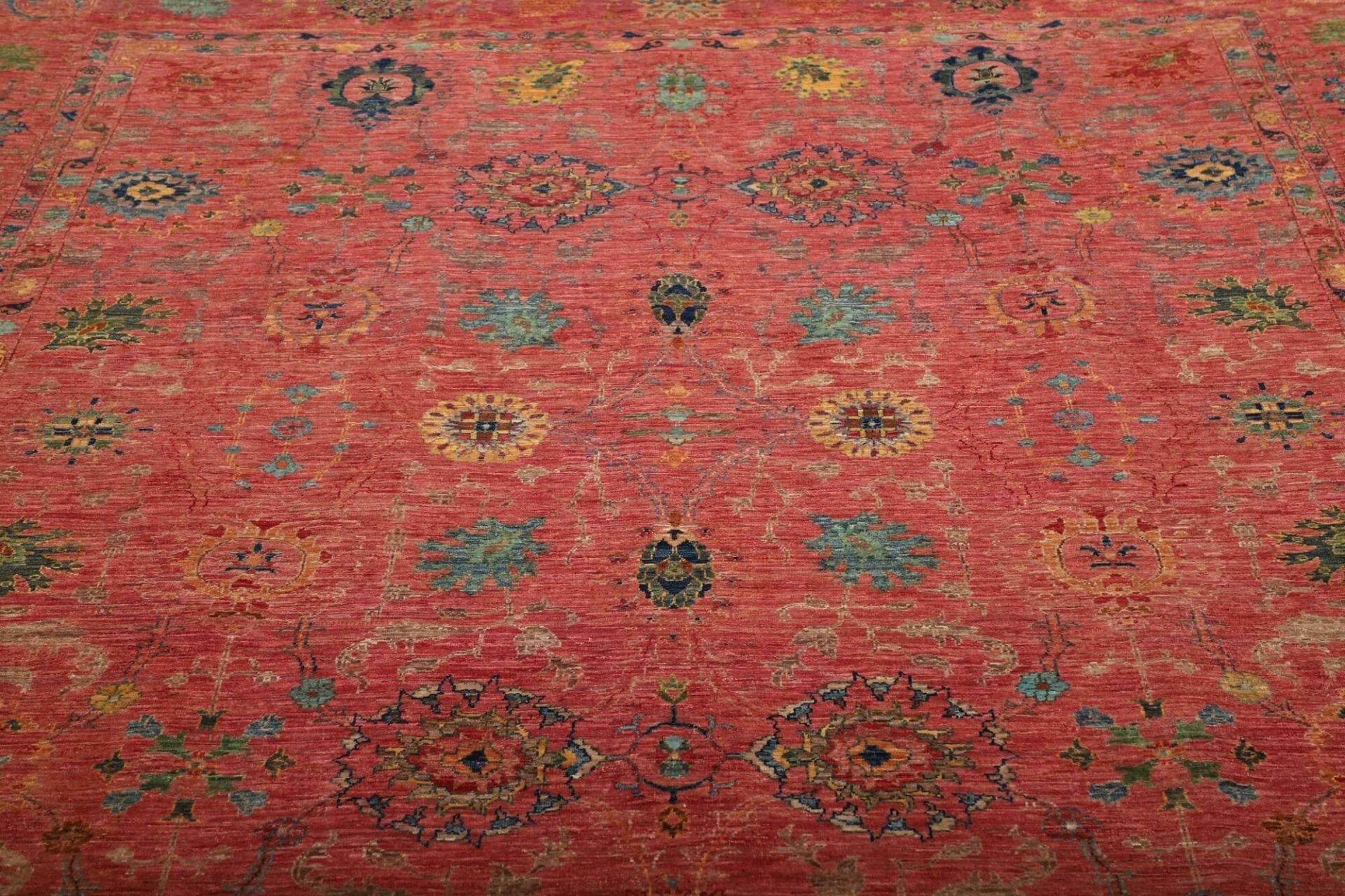 Handgeknüpfter Samarkand Orientteppich 246 × 292 cm