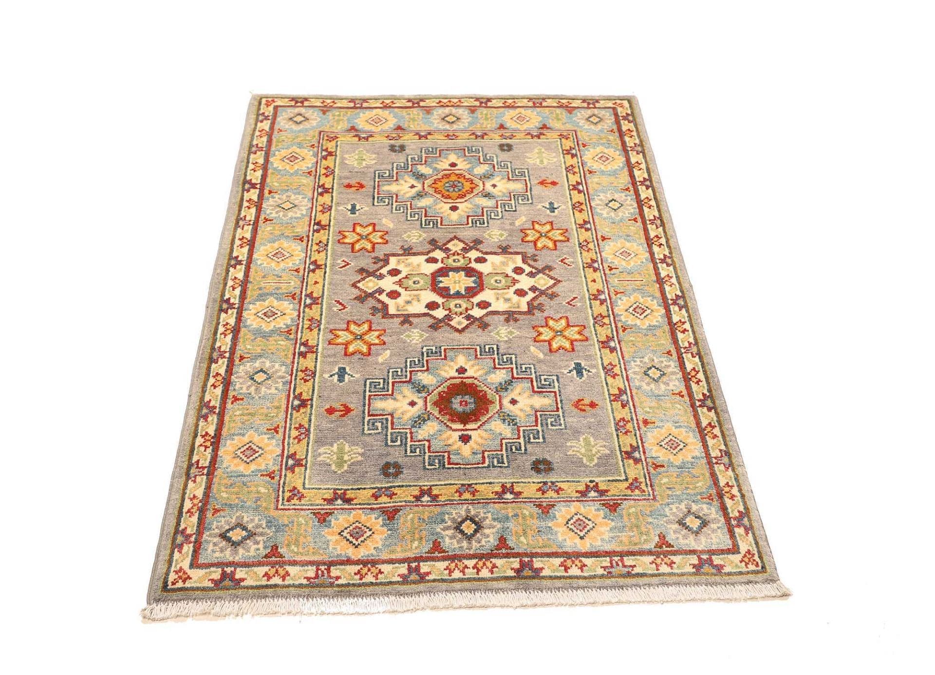 Kazak Orientteppich aus Afghanistan, 86 × 125 cm