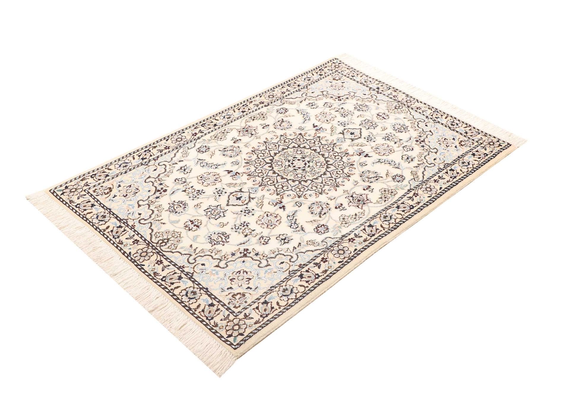 Handgeknüpfter Nain Perserteppich, 84 × 122 cm, Wolle