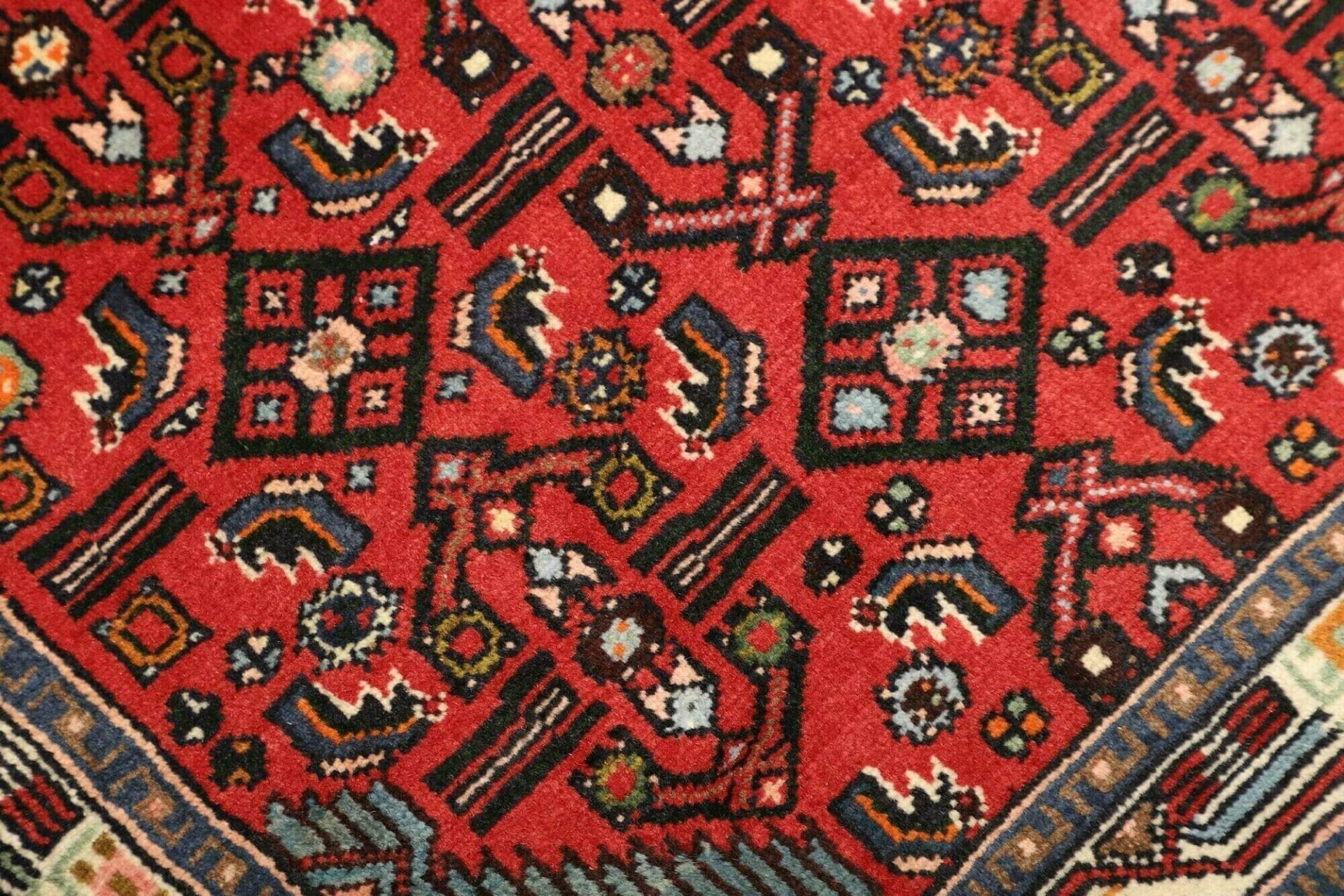 Handgeknüpfter Hamadan Perserteppich 83 × 130 cm