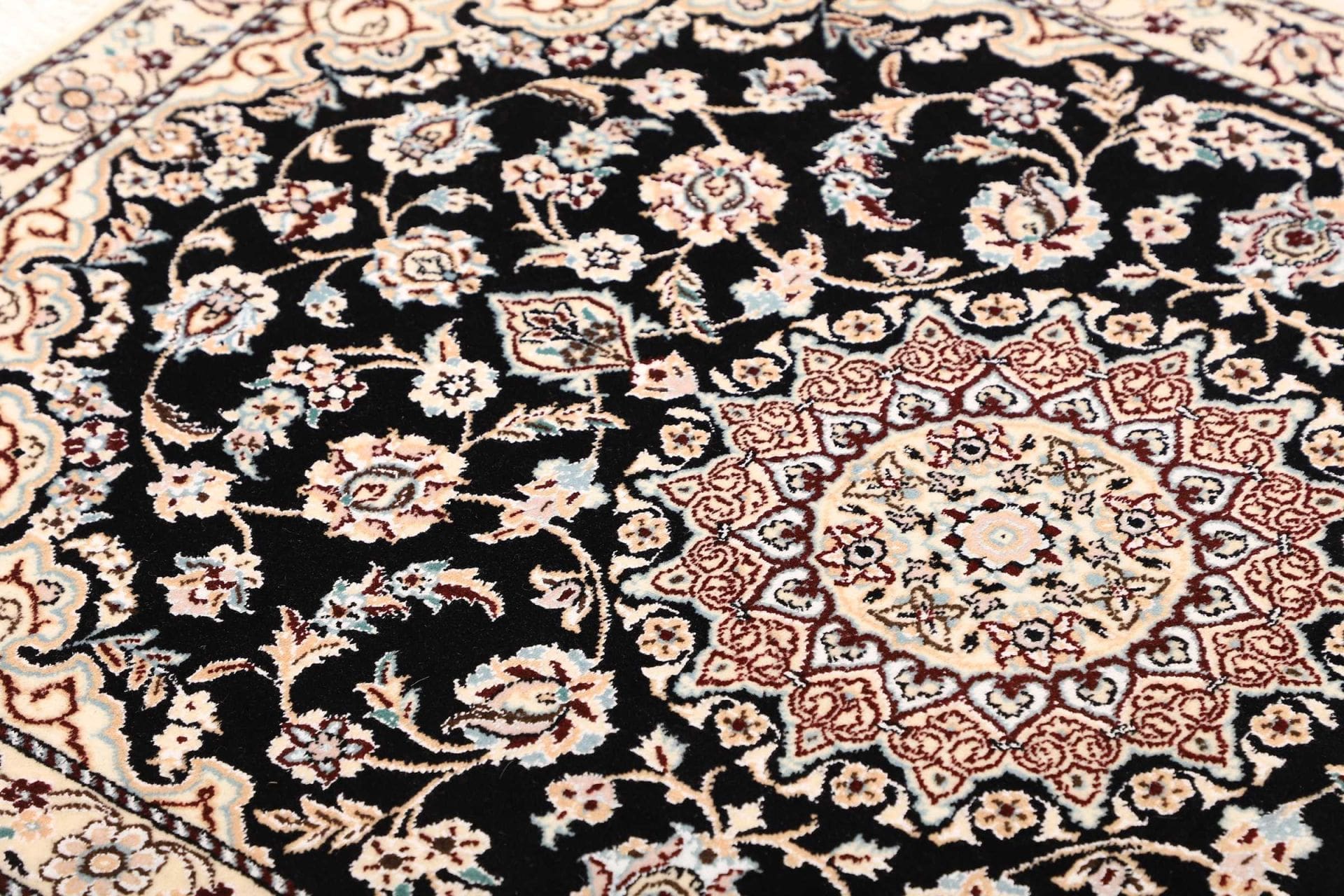 Handgeknüpfter Nain Perserteppich, 84 × 120 cm, Wolle