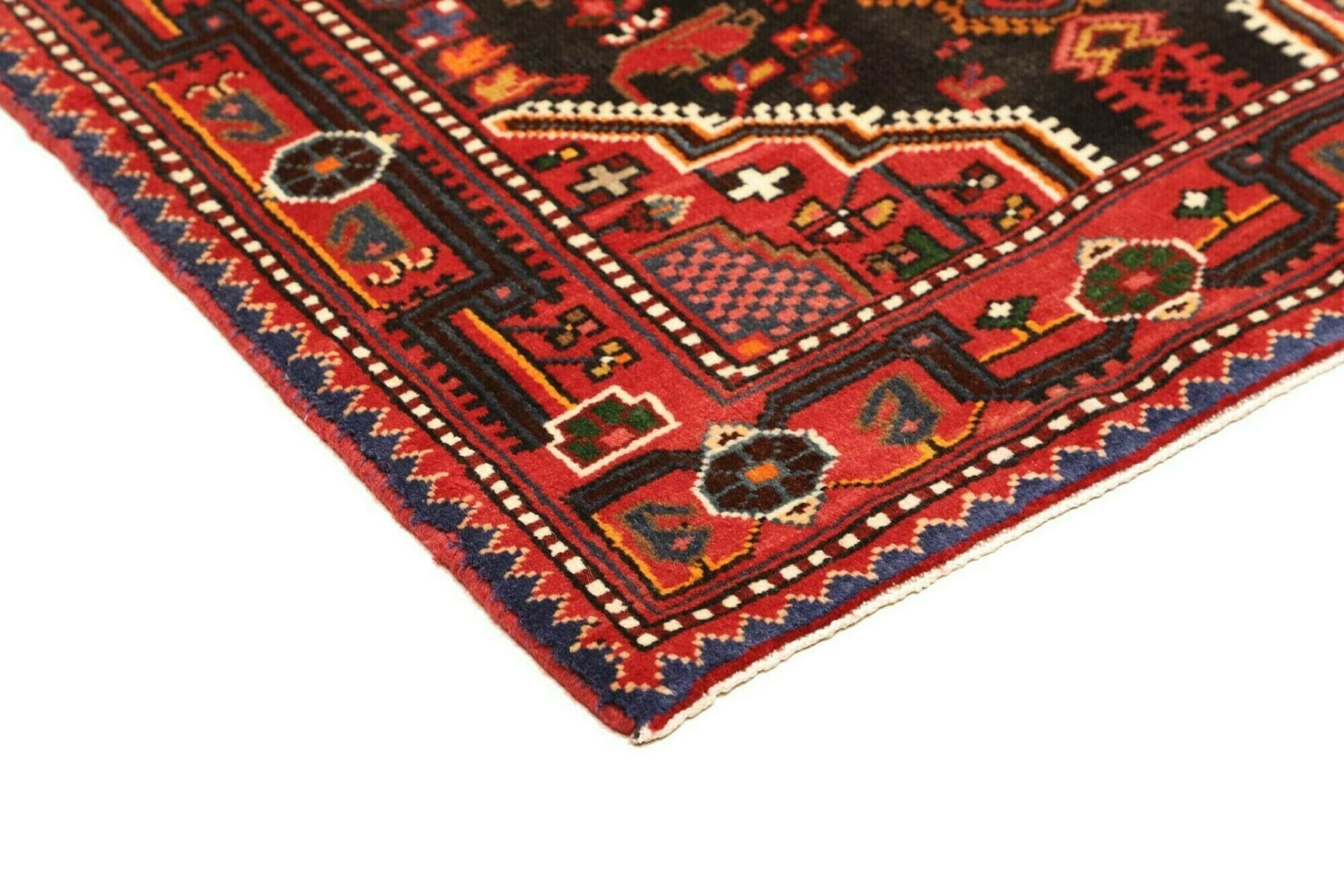 Hamadan Herati Perserteppich aus Iran, 92 × 127 cm