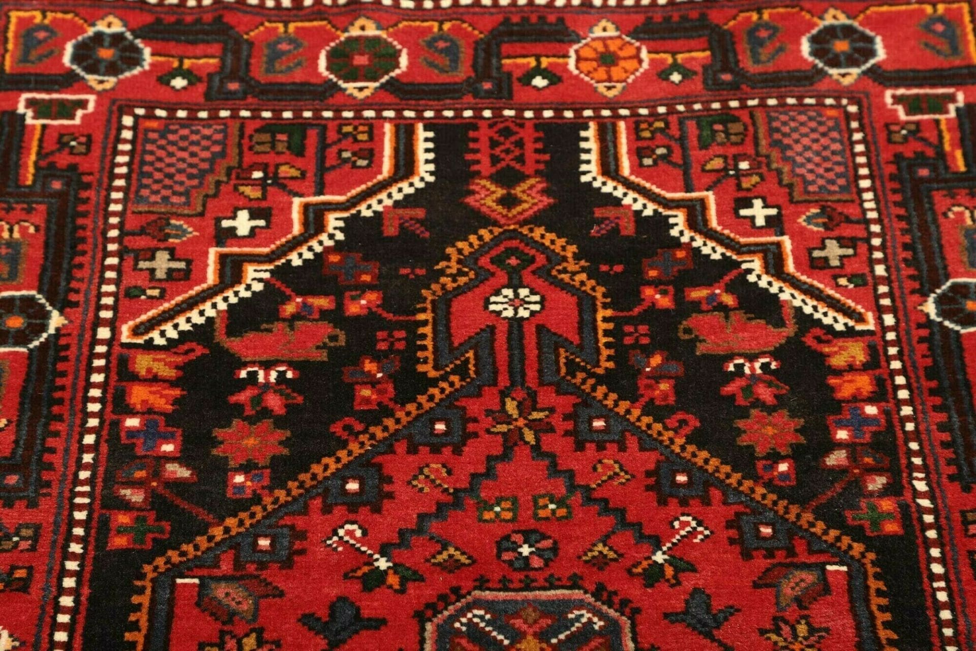 Hamadan Herati Perserteppich aus Iran, 92 × 127 cm