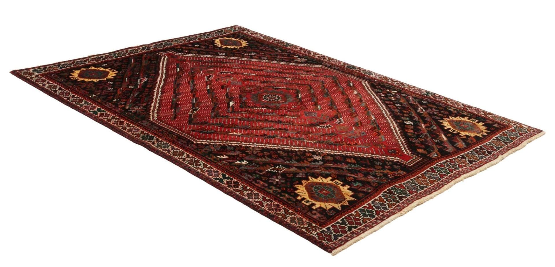 Handgeknüpfter Shiraz Perserteppich, 180 × 240 cm, Wolle