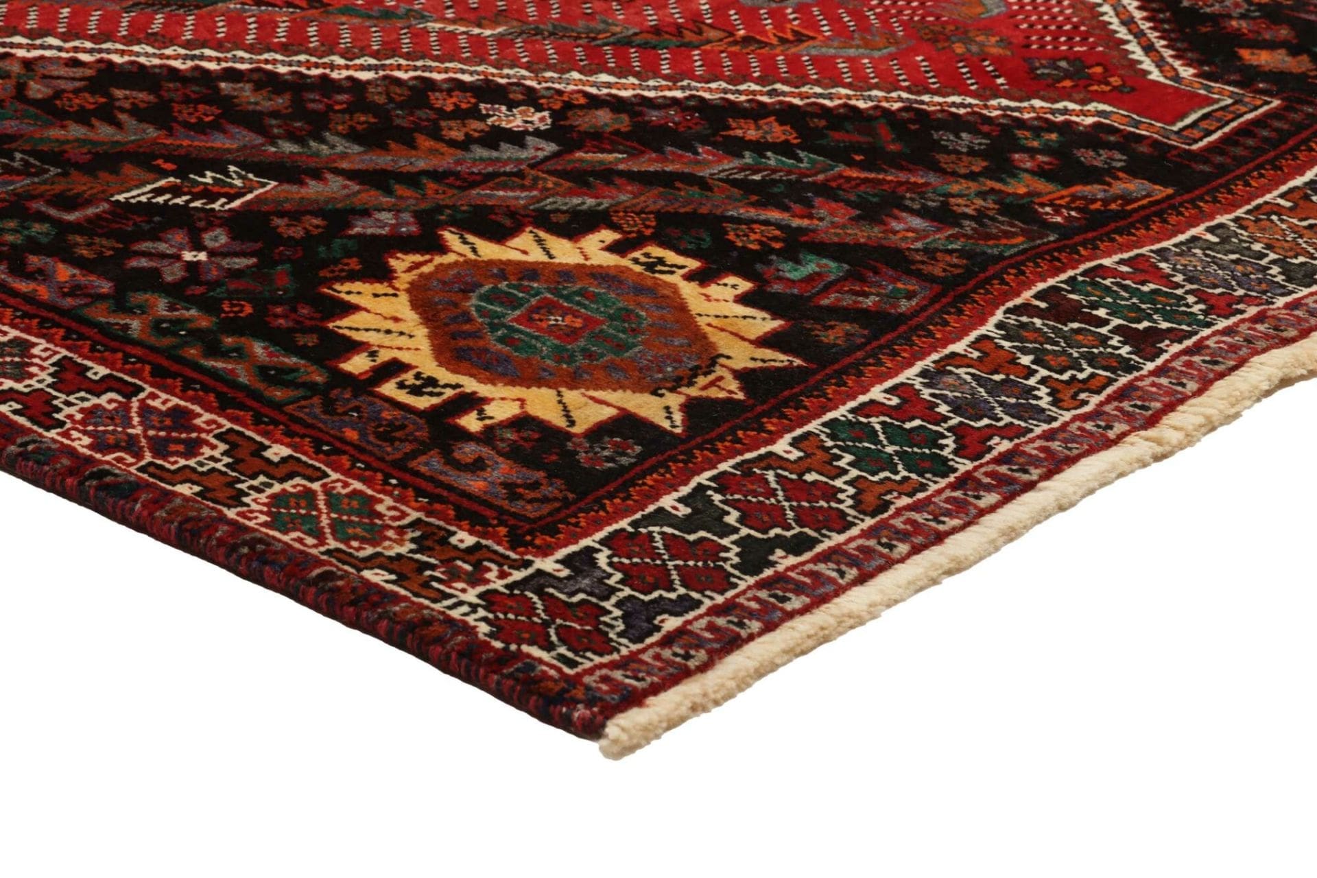 Handgeknüpfter Shiraz Perserteppich, 180 × 240 cm, Wolle