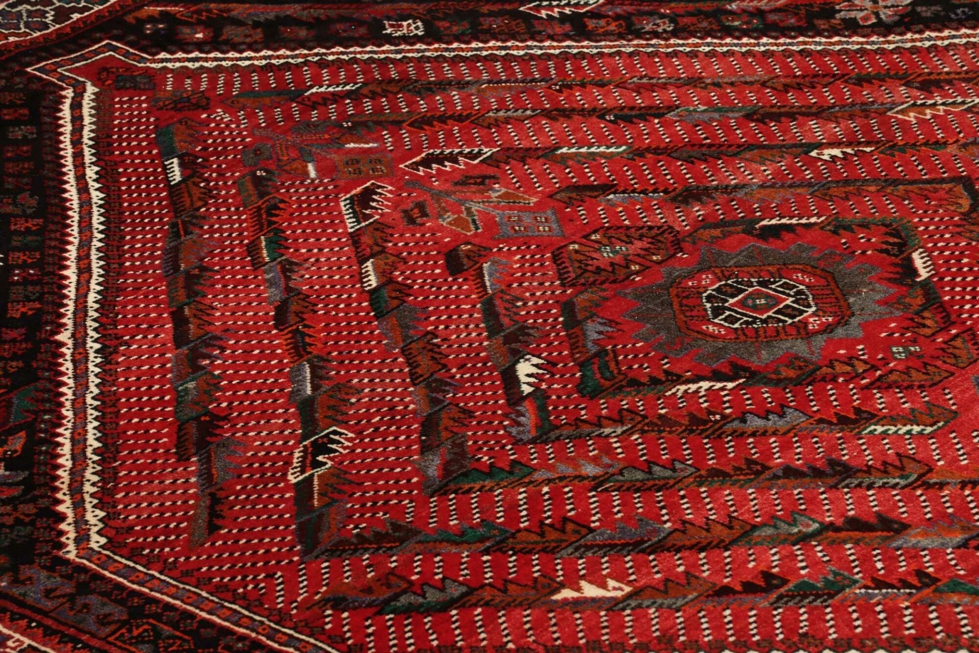 Handgeknüpfter Shiraz Perserteppich, 180 × 240 cm, Wolle