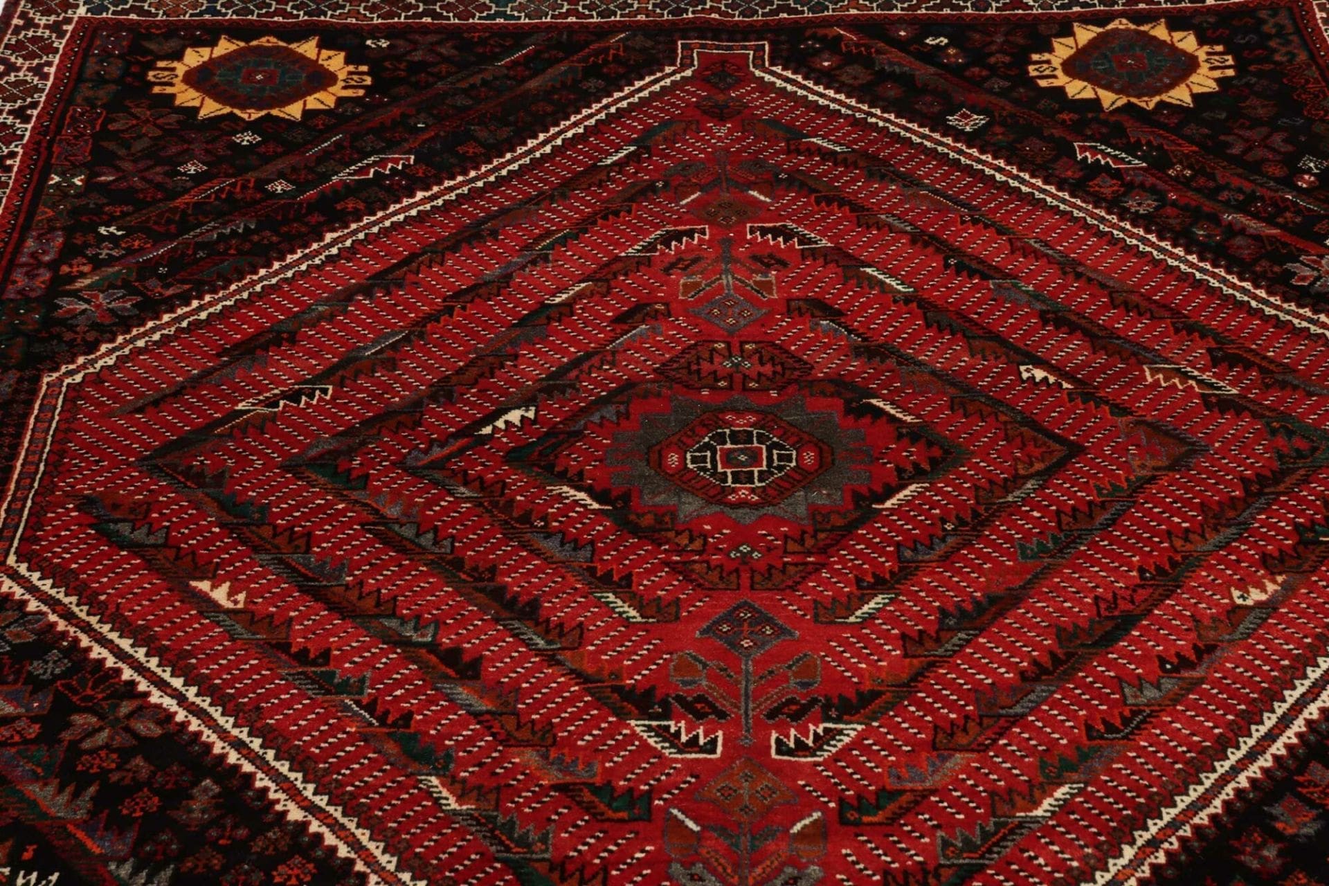 Handgeknüpfter Shiraz Perserteppich, 180 × 240 cm, Wolle