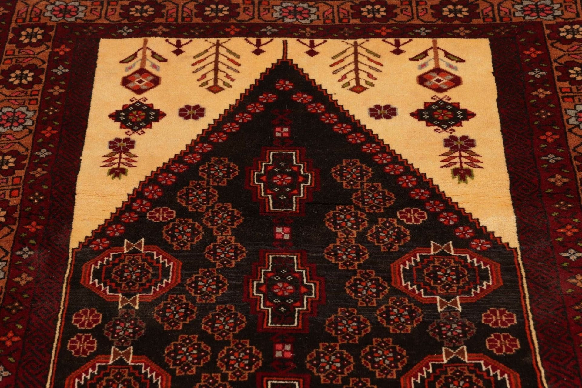 perserteppich-108-x-198cm-aus-schurwolle-handgeknupft-nain-muster-7 Handgeknüpfter Nain Perserteppich 108 × 198 cm