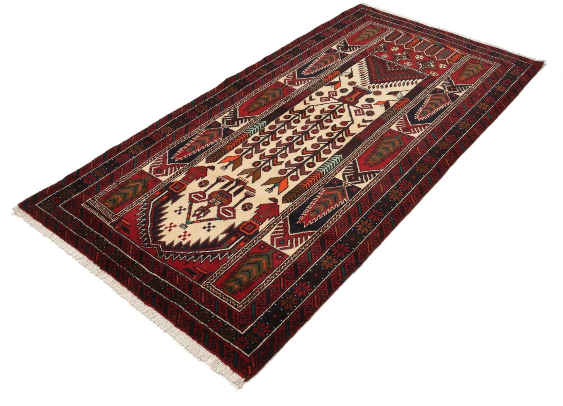 Perserteppich aus Iran, 111 × 208 cm
