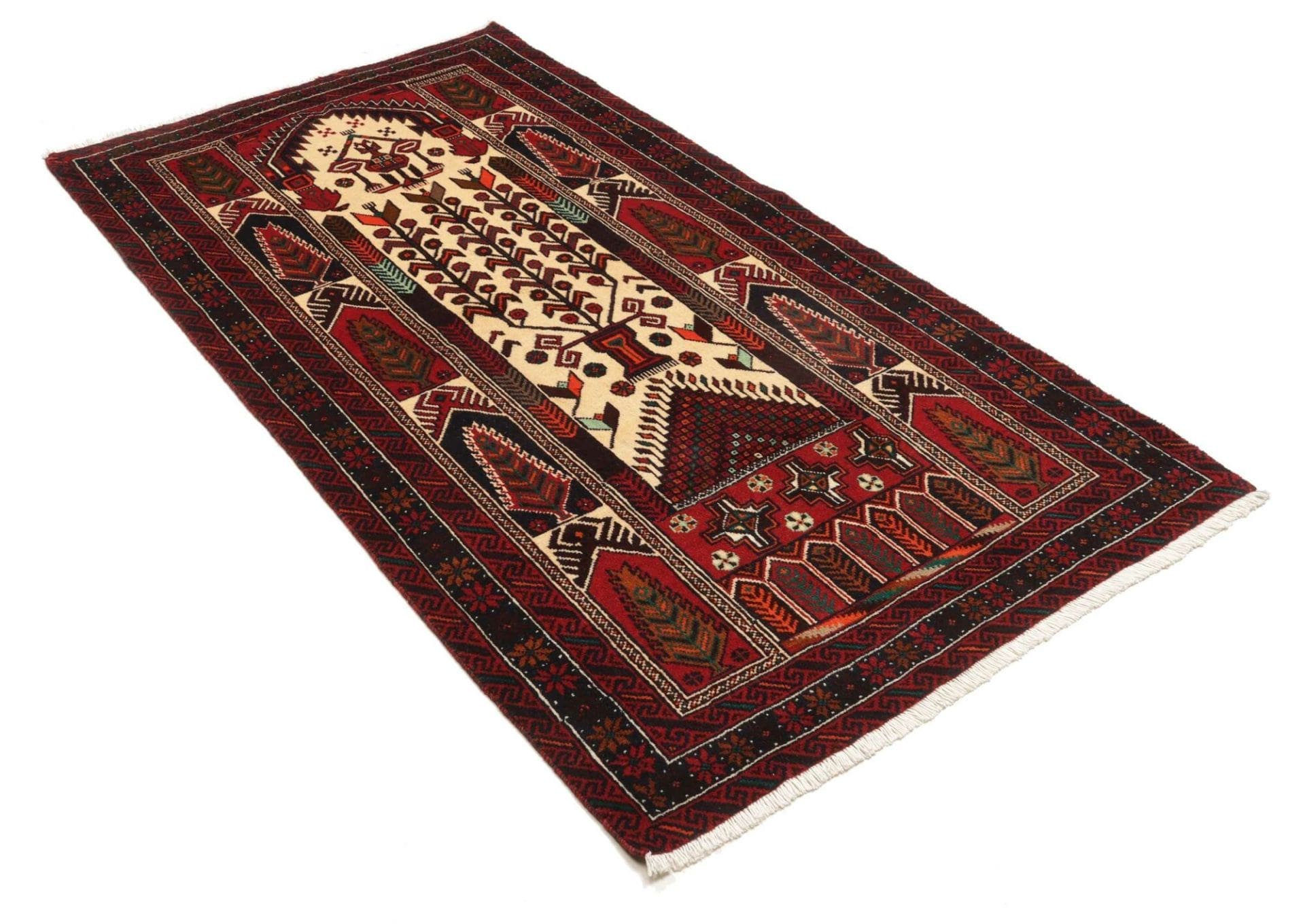 Perserteppich aus Iran, 111 × 208 cm