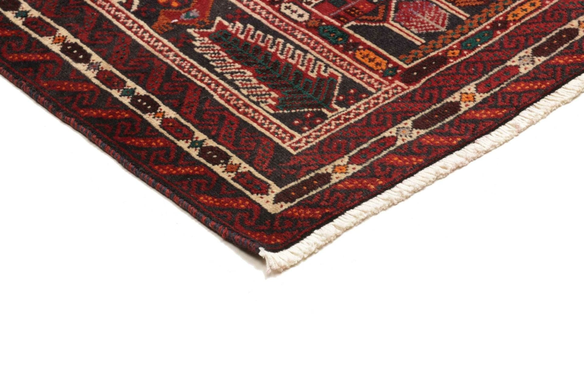 Perserteppich 111 × 205 cm aus Wolle, handgeknüpft