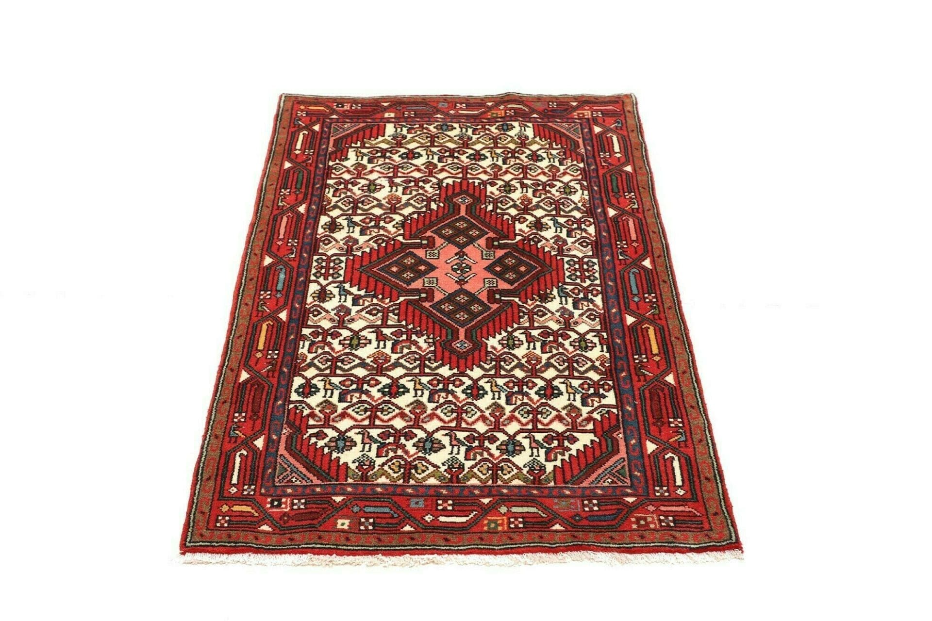 orientteppich-hamadan-83-x-128-cm-handgeknupft-schurwolle-3 Hamadan Perserteppich aus Iran, 83 × 128 cm