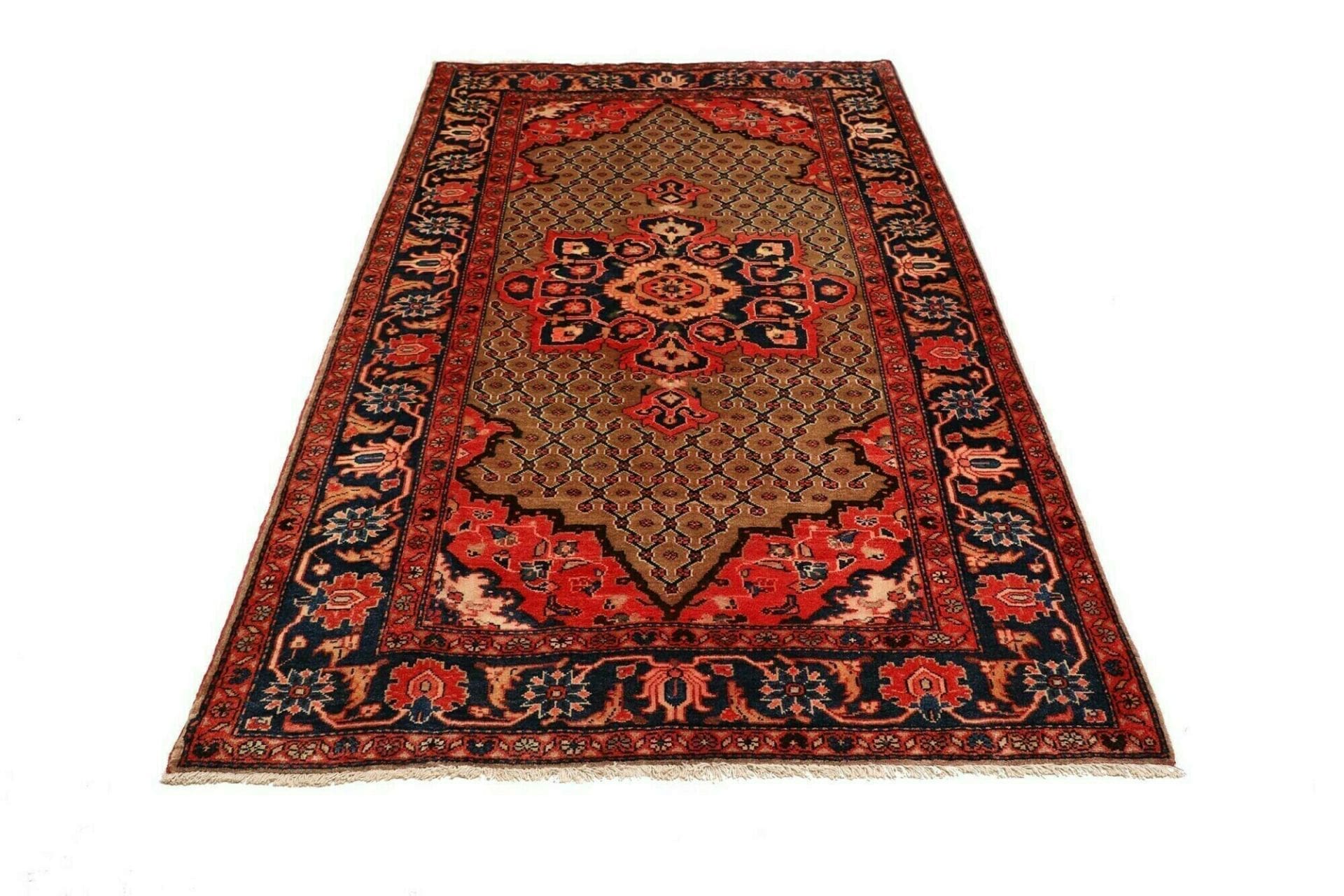 hamadan-teppich-135-x-228cm-herati-muster-schurwolle-handgeknupft-3 Hamadan Herati Perserteppich 135 × 228 cm aus Wolle, handgeknüpft