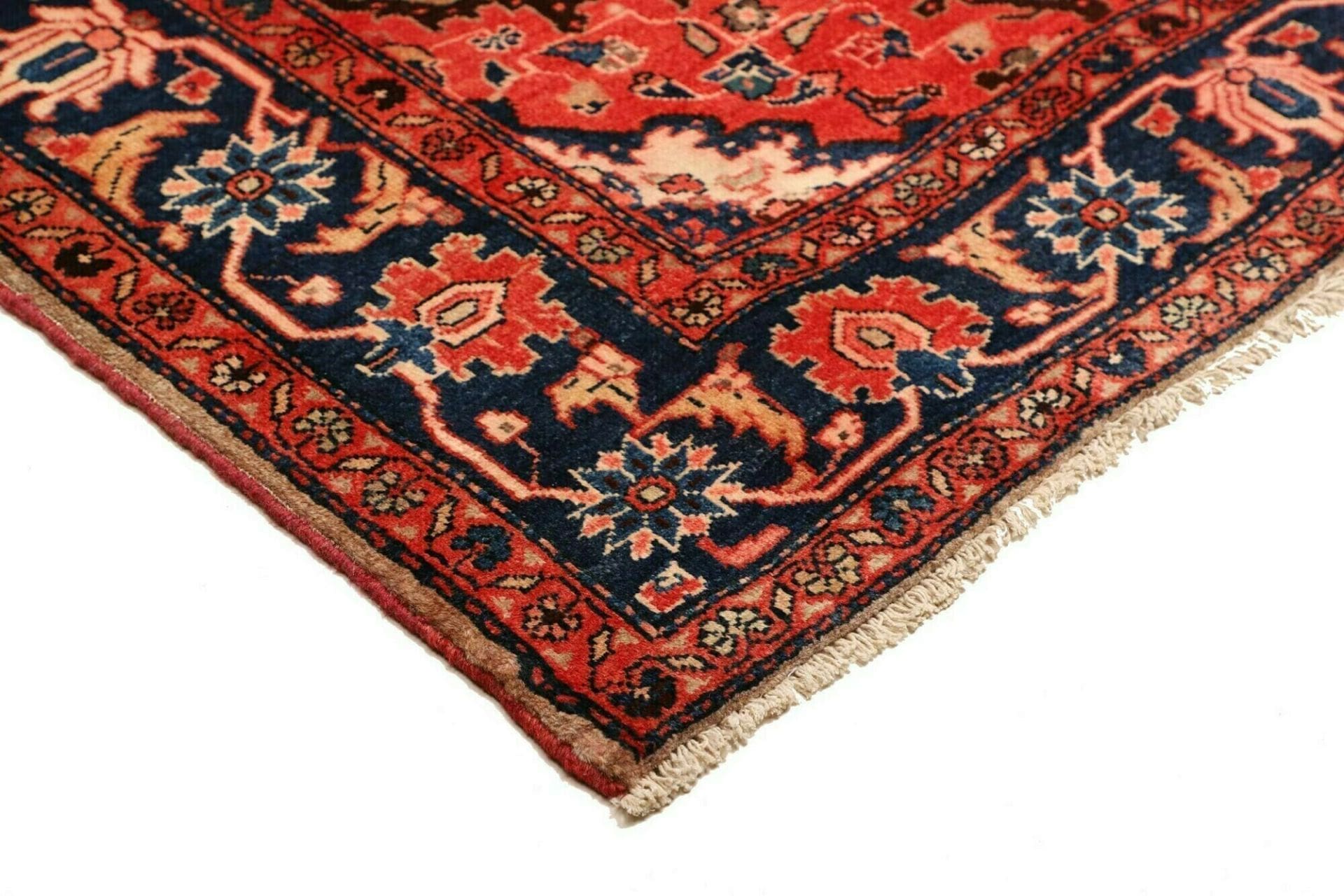 hamadan-teppich-135-x-228cm-herati-muster-schurwolle-handgeknupft-4 Hamadan Herati Perserteppich 135 × 228 cm aus Wolle, handgeknüpft