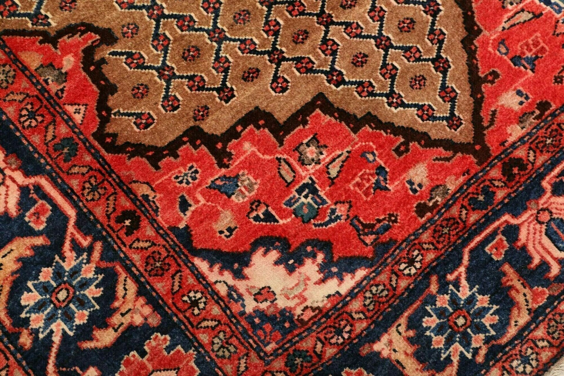 hamadan-teppich-135-x-228cm-herati-muster-schurwolle-handgeknupft-5 Hamadan Herati Perserteppich 135 × 228 cm aus Wolle, handgeknüpft