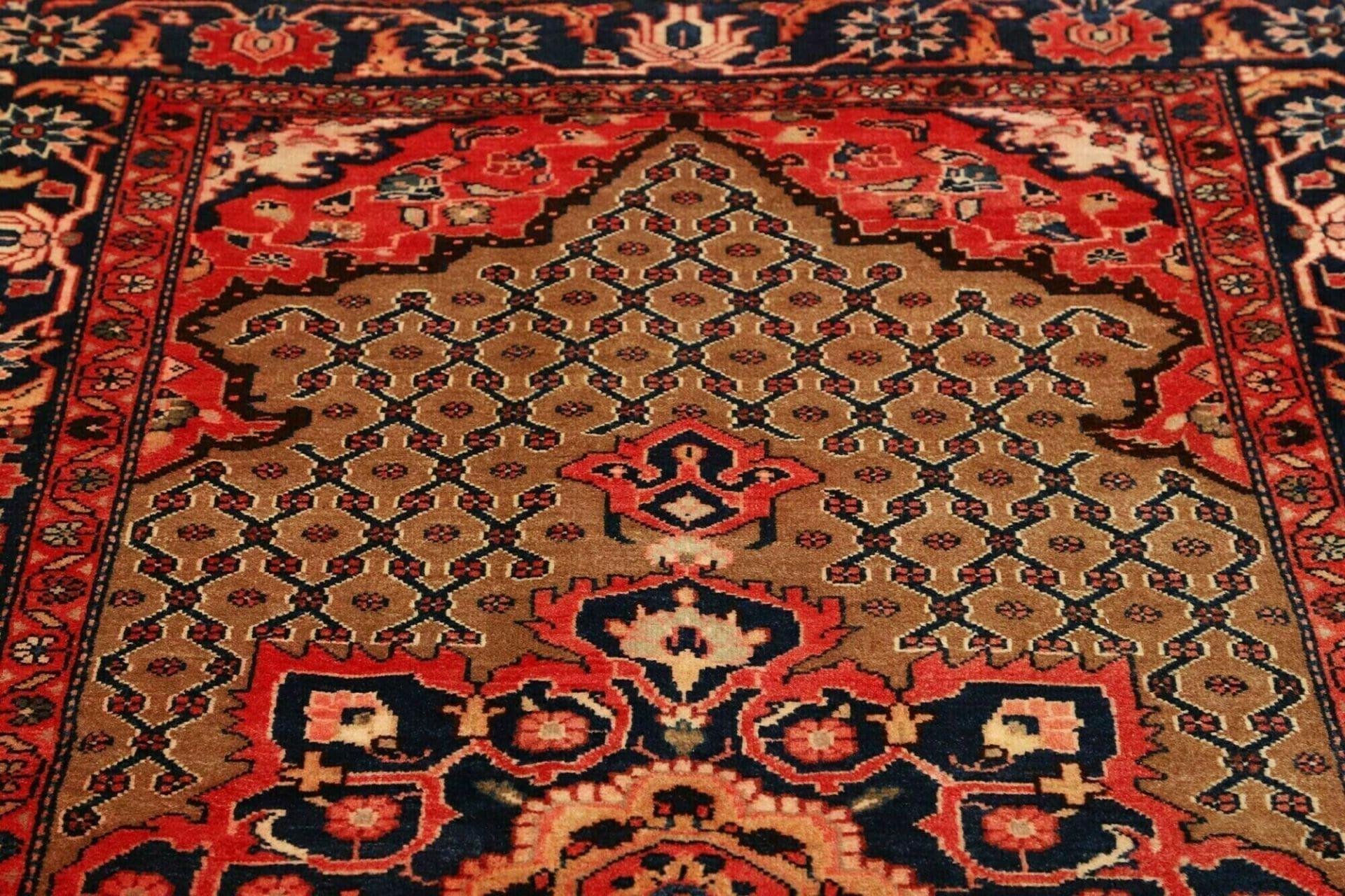 hamadan-teppich-135-x-228cm-herati-muster-schurwolle-handgeknupft-7 Hamadan Herati Perserteppich 135 × 228 cm aus Wolle, handgeknüpft