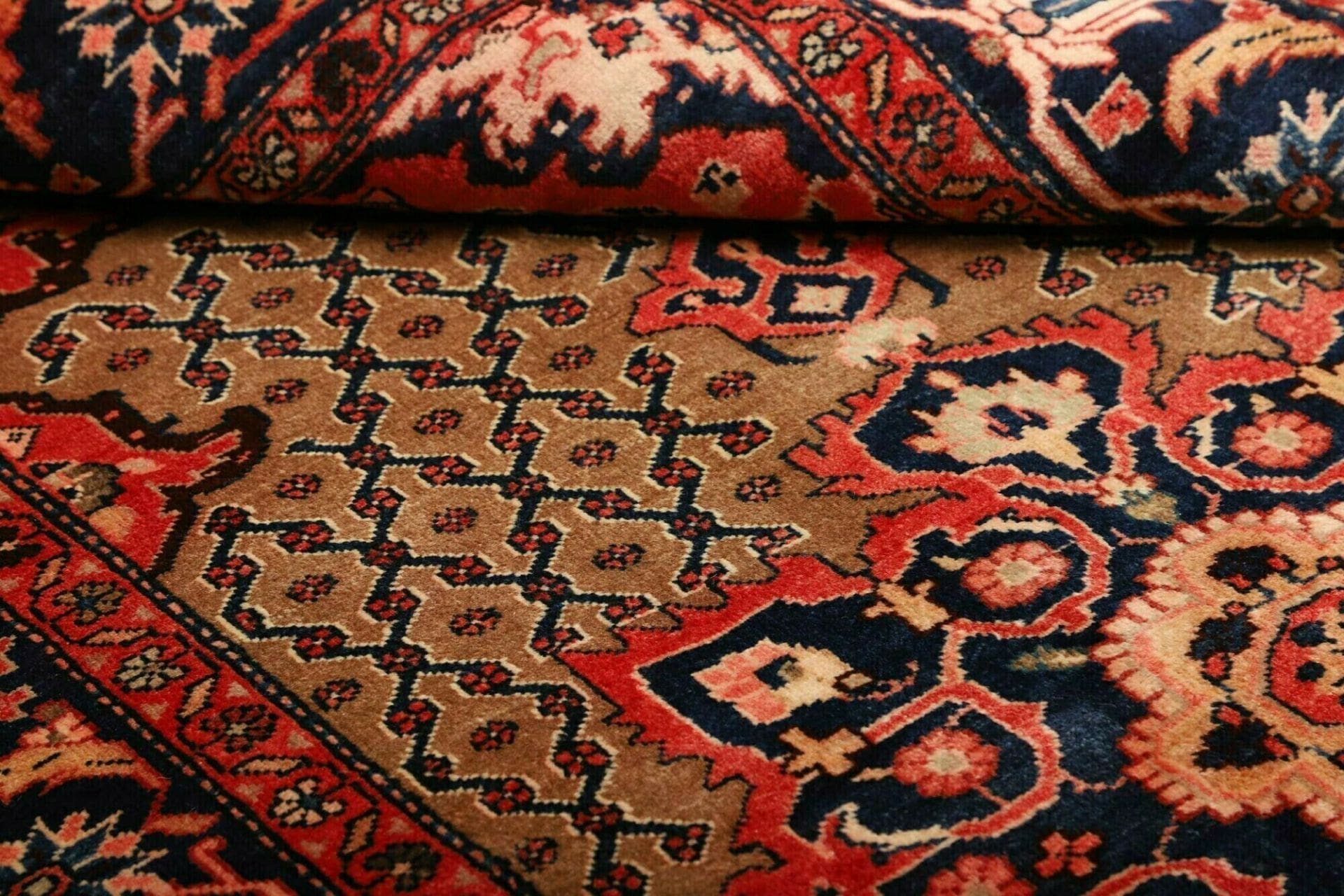 hamadan-teppich-135-x-228cm-herati-muster-schurwolle-handgeknupft-9 Hamadan Herati Perserteppich 135 × 228 cm aus Wolle, handgeknüpft