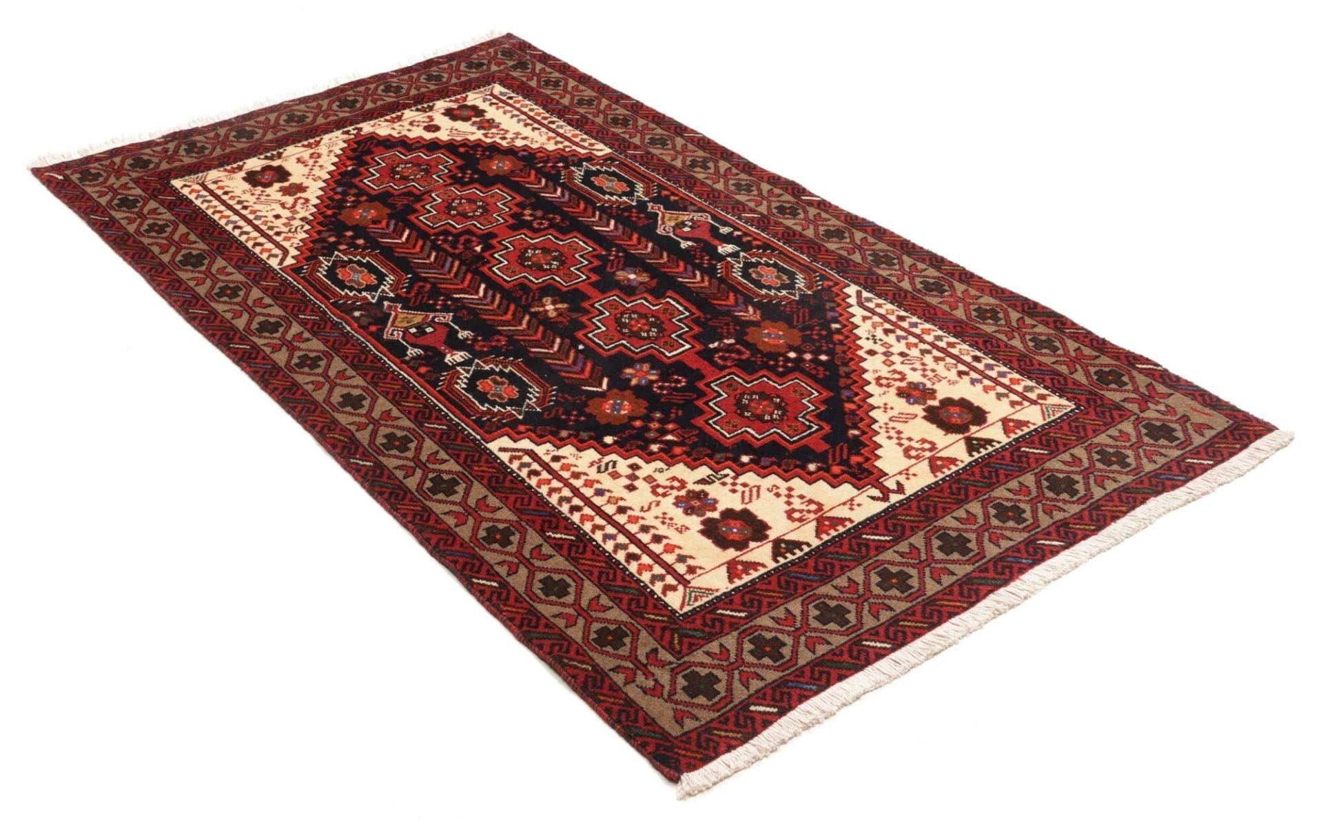 Handgeknüpfter Perserteppich 112 × 194 cm