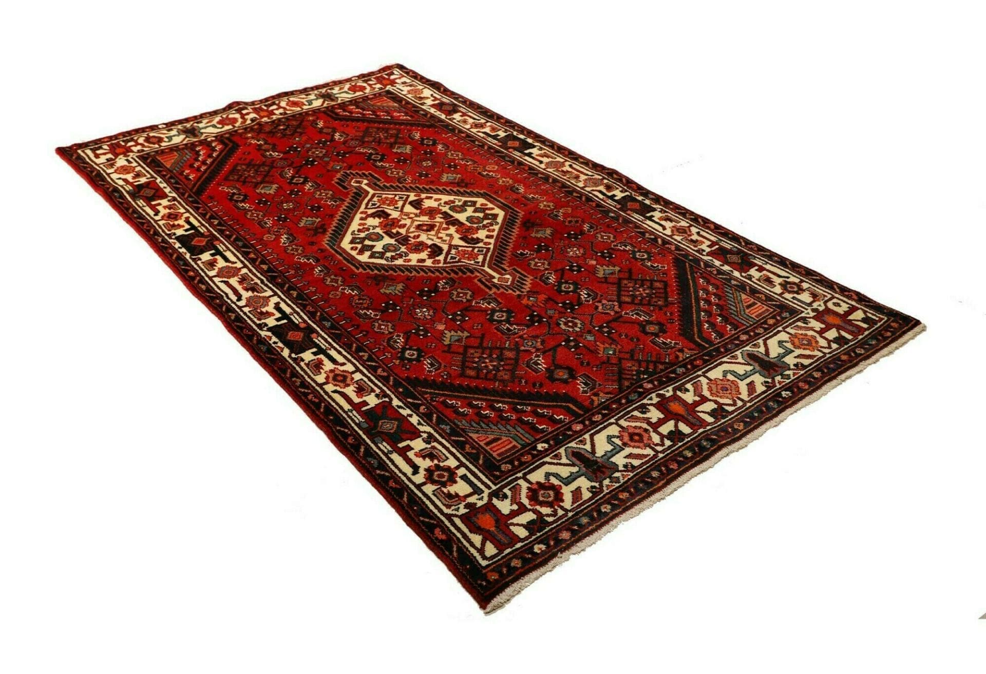 hamadan-teppich-138-x-232cm-herati-muster-handgeknupft-perserteppich-2 Hamadan Herati Perserteppich aus Iran, 138 × 232 cm