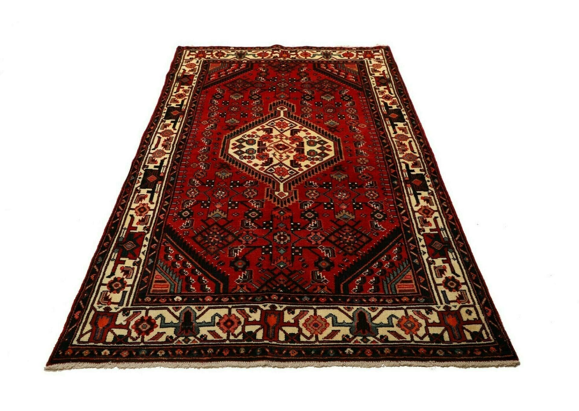 hamadan-teppich-138-x-232cm-herati-muster-handgeknupft-perserteppich-3 Hamadan Herati Perserteppich aus Iran, 138 × 232 cm