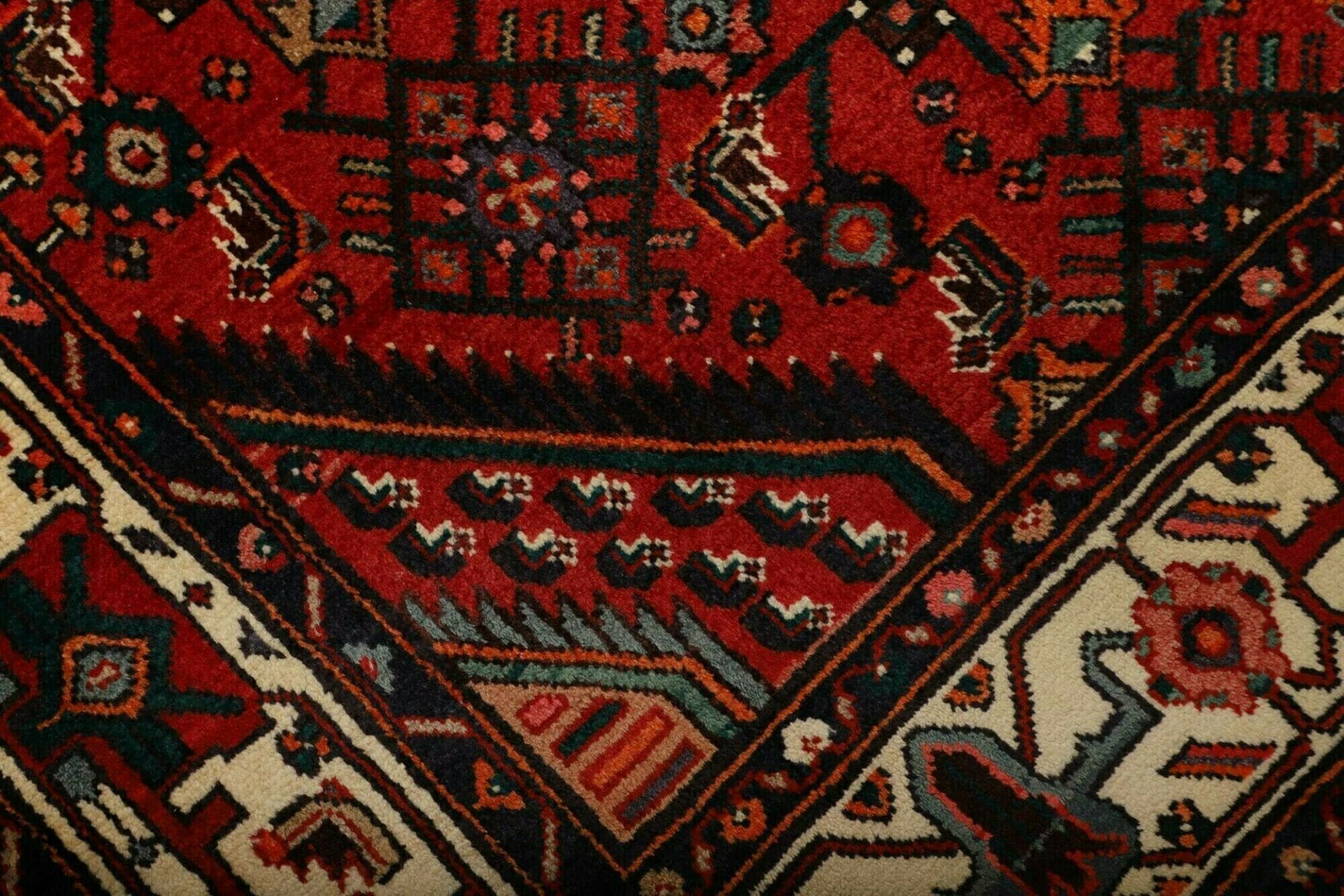 hamadan-teppich-138-x-232cm-herati-muster-handgeknupft-perserteppich-5 Hamadan Herati Perserteppich aus Iran, 138 × 232 cm