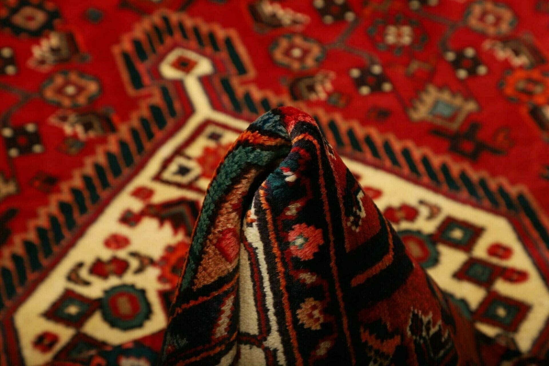 hamadan-teppich-138-x-232cm-herati-muster-handgeknupft-perserteppich-8 Hamadan Herati Perserteppich aus Iran, 138 × 232 cm