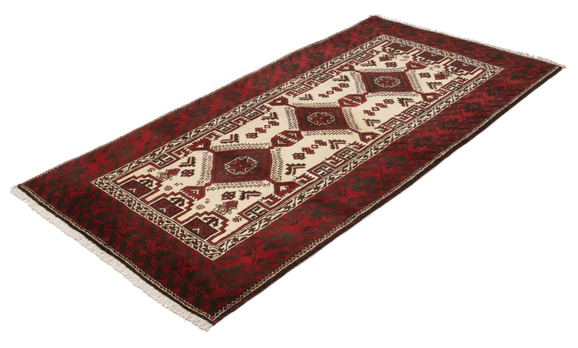 Perserteppich aus Iran, 106 × 197 cm