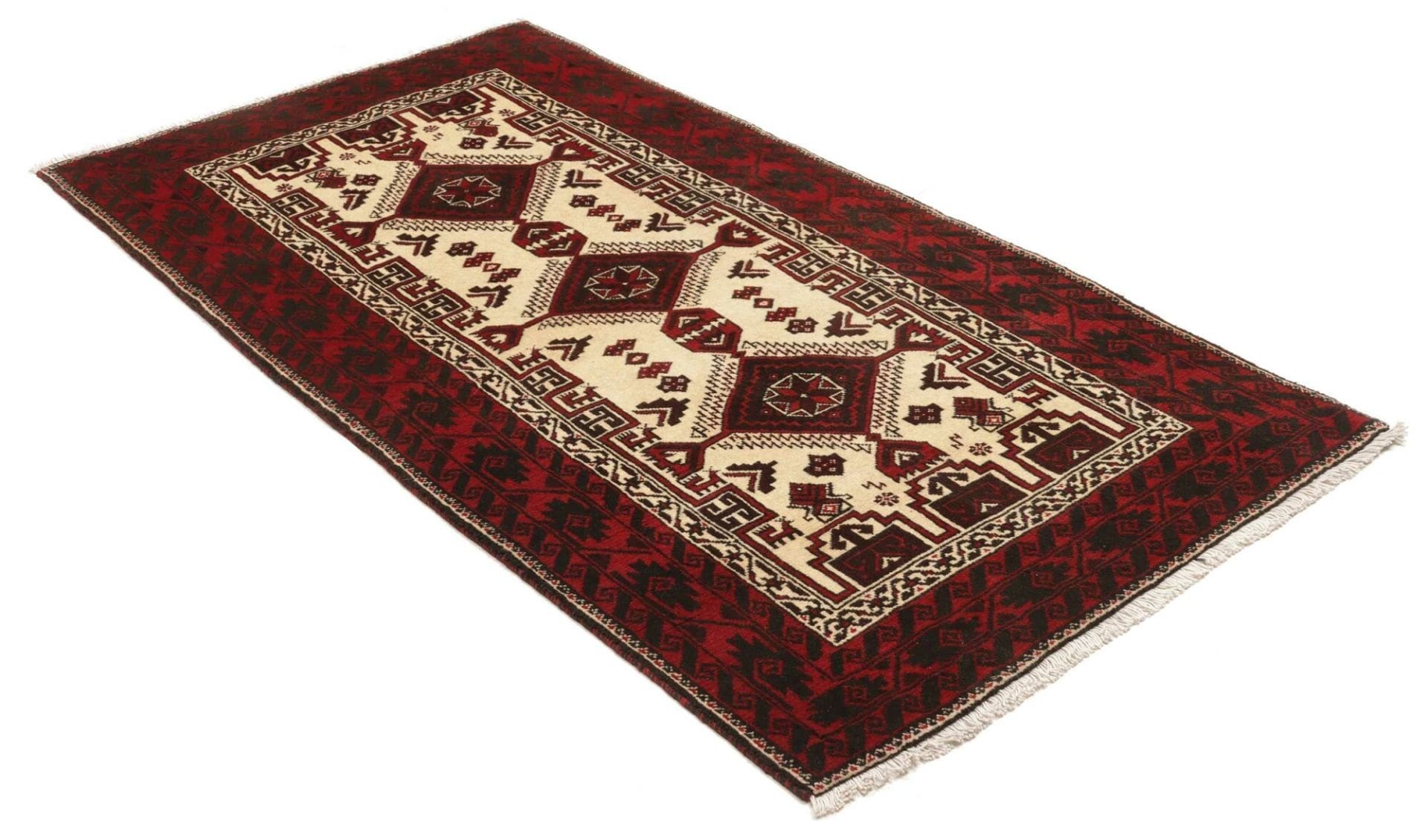 Perserteppich aus Iran, 106 × 197 cm
