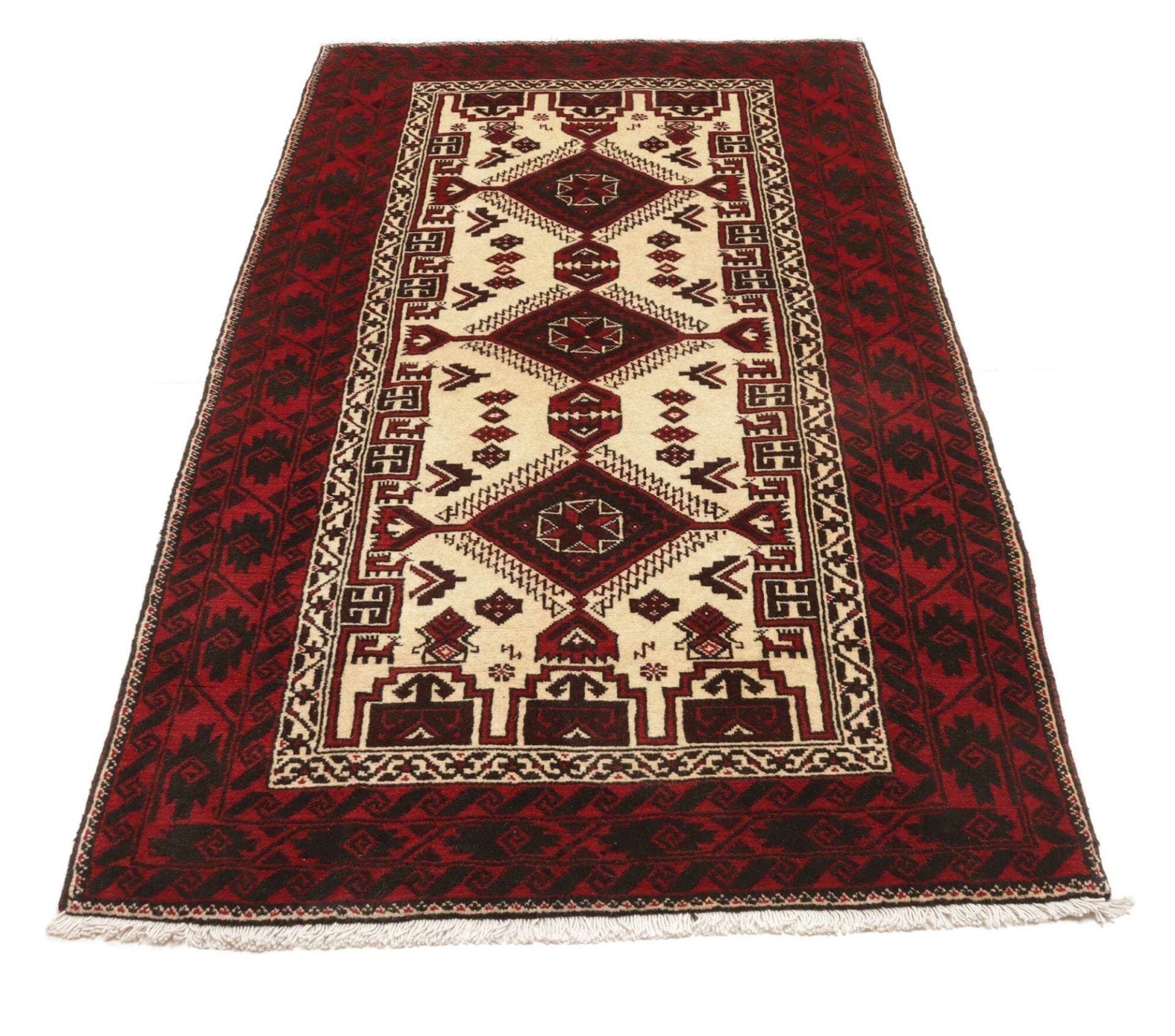 Perserteppich aus Iran, 106 × 197 cm