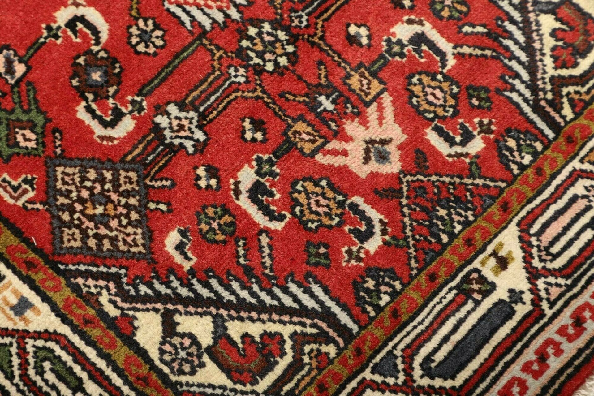 Handgeknüpfter Hamadan Herati Perserteppich 81 × 134 cm