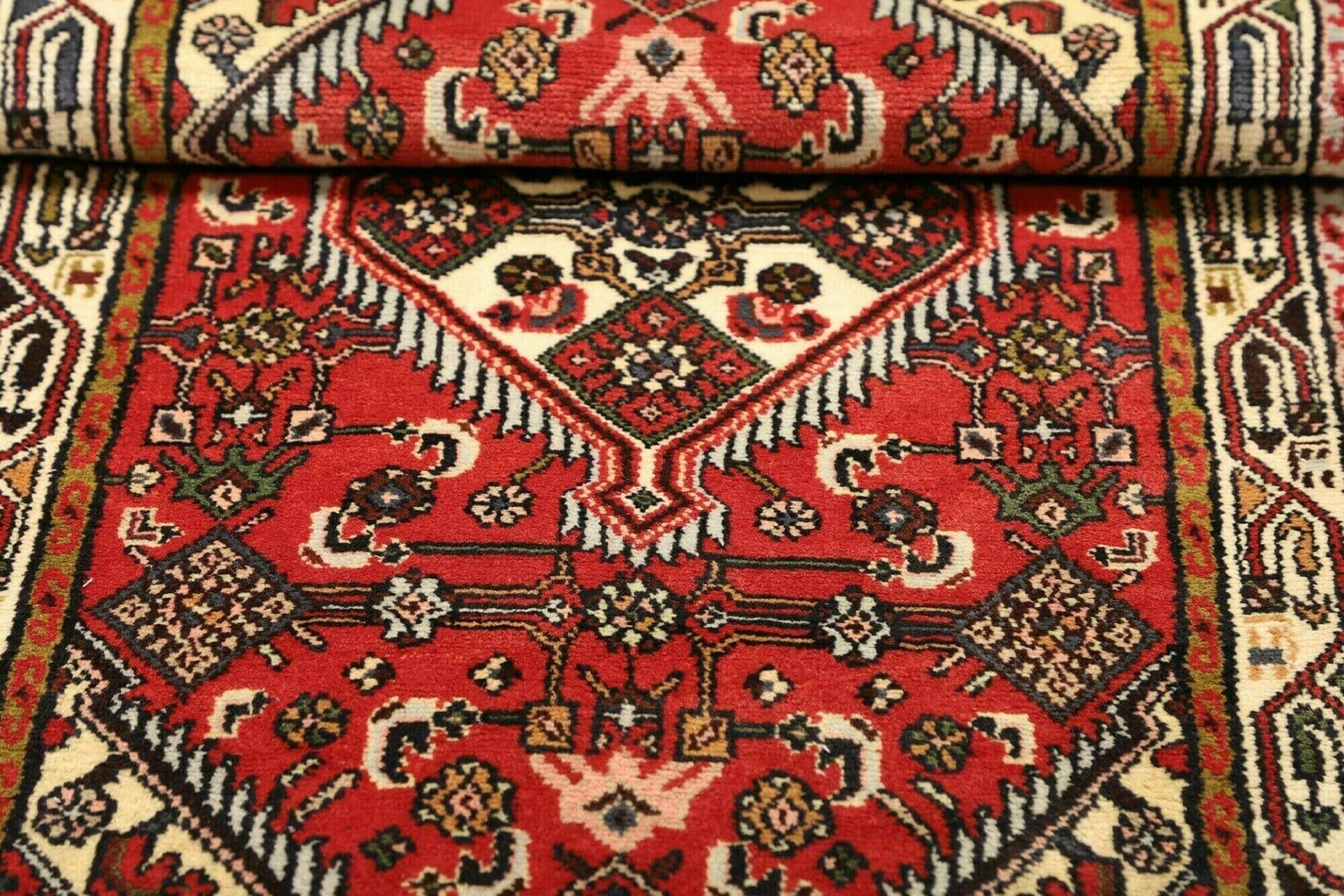 Handgeknüpfter Hamadan Herati Perserteppich 81 × 134 cm