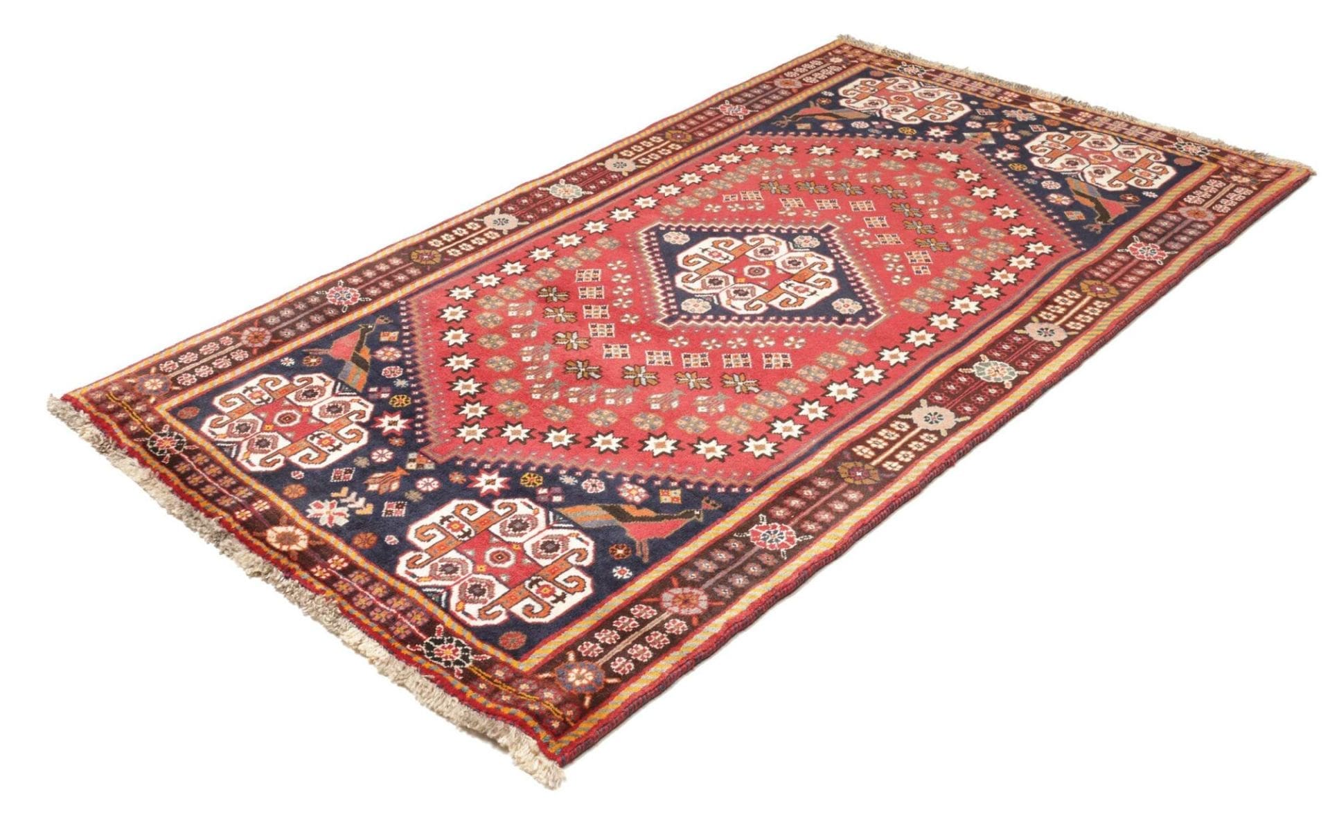 Qashqai Perserteppich 121 × 202 cm aus Wolle, handgeknüpft