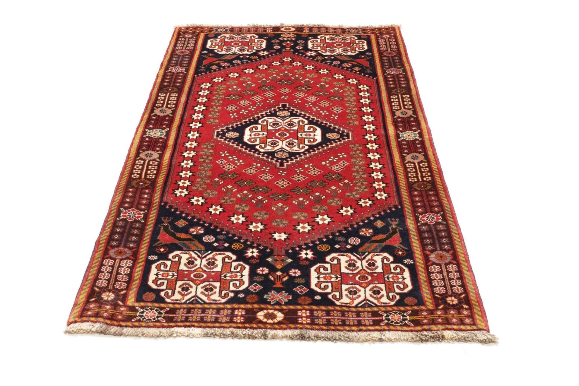 Qashqai Perserteppich 121 × 202 cm aus Wolle, handgeknüpft