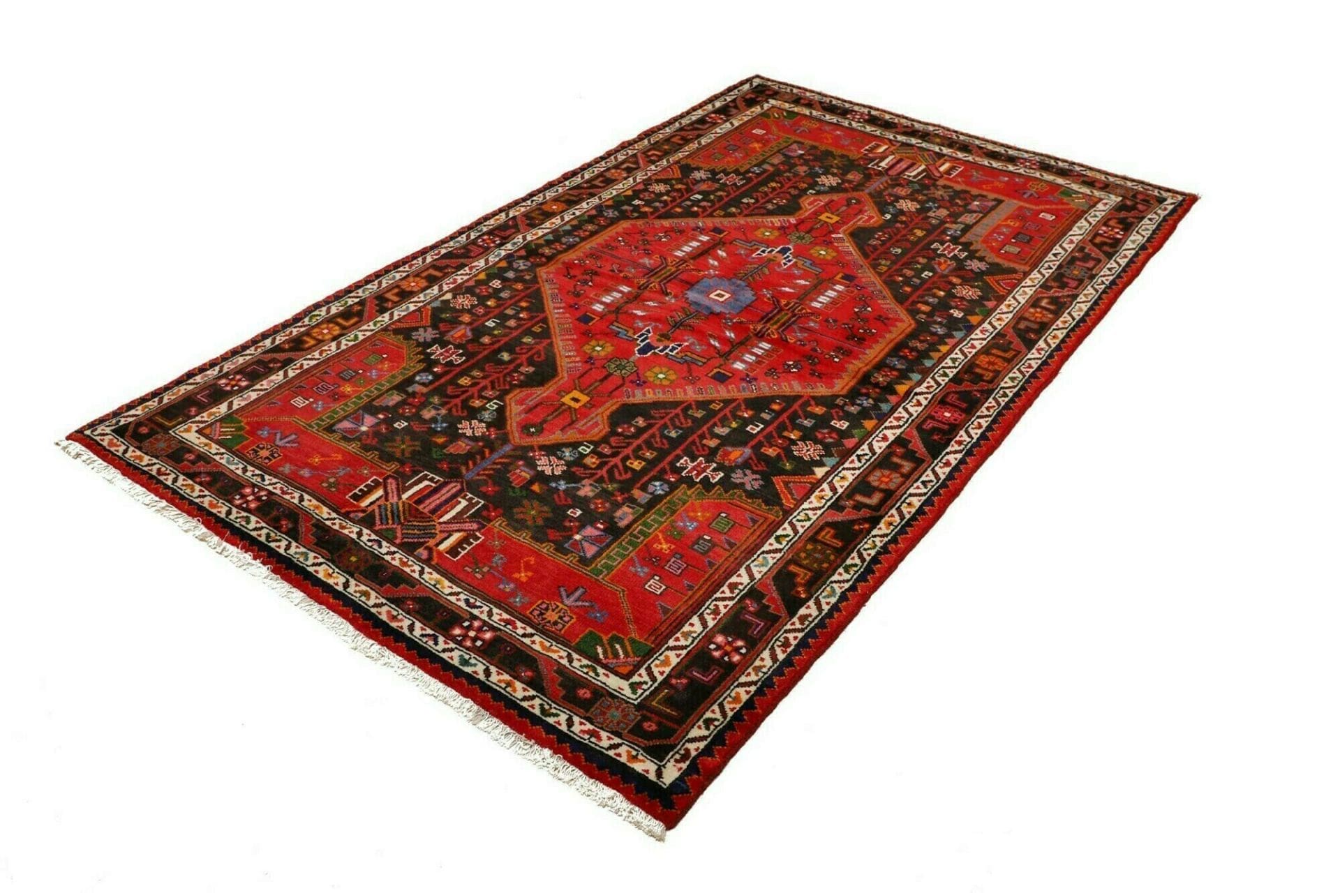 Hamadan Herati Perserteppich 140 × 225 cm aus Wolle, handgeknüpft