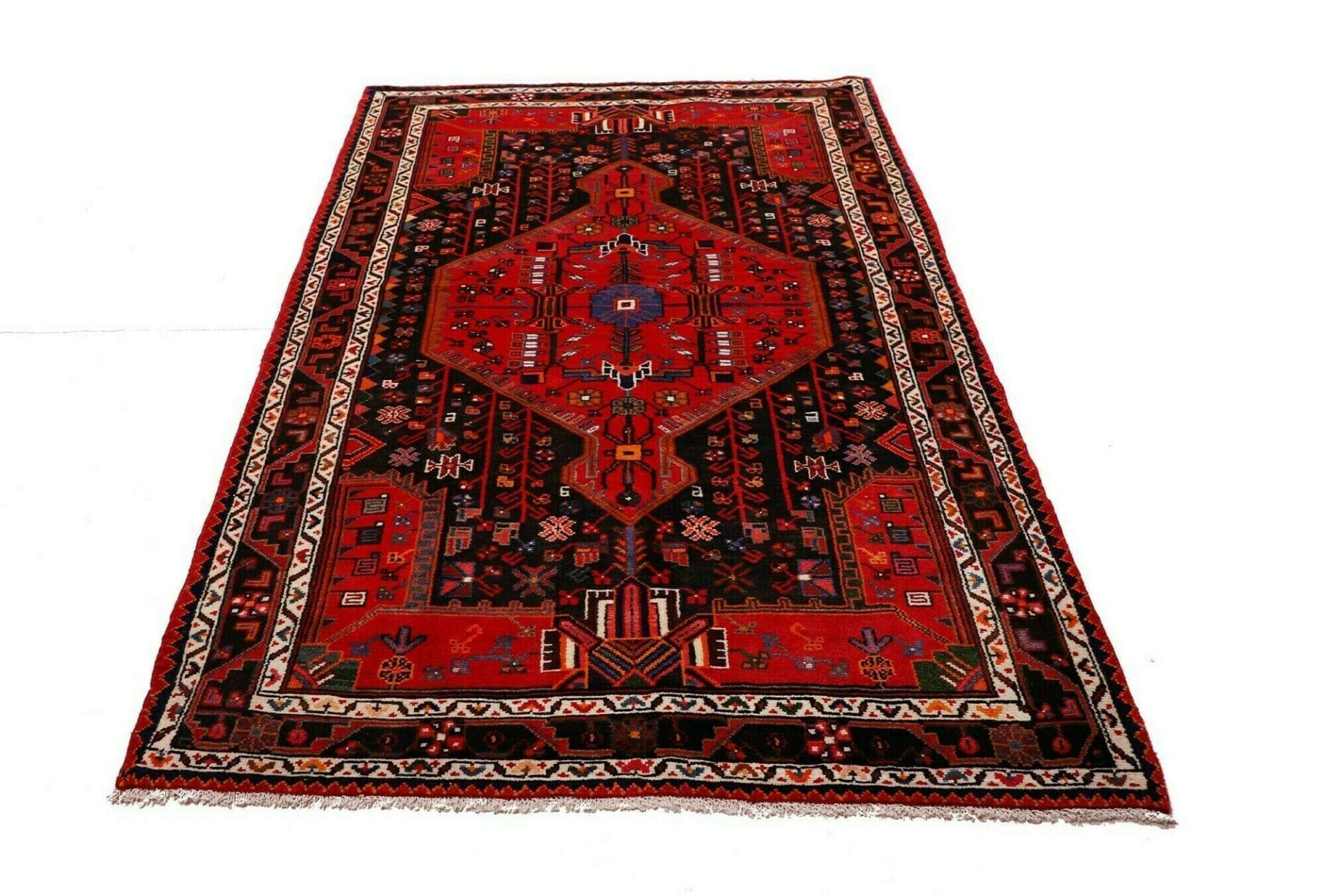 Hamadan Herati Perserteppich 140 × 225 cm aus Wolle, handgeknüpft