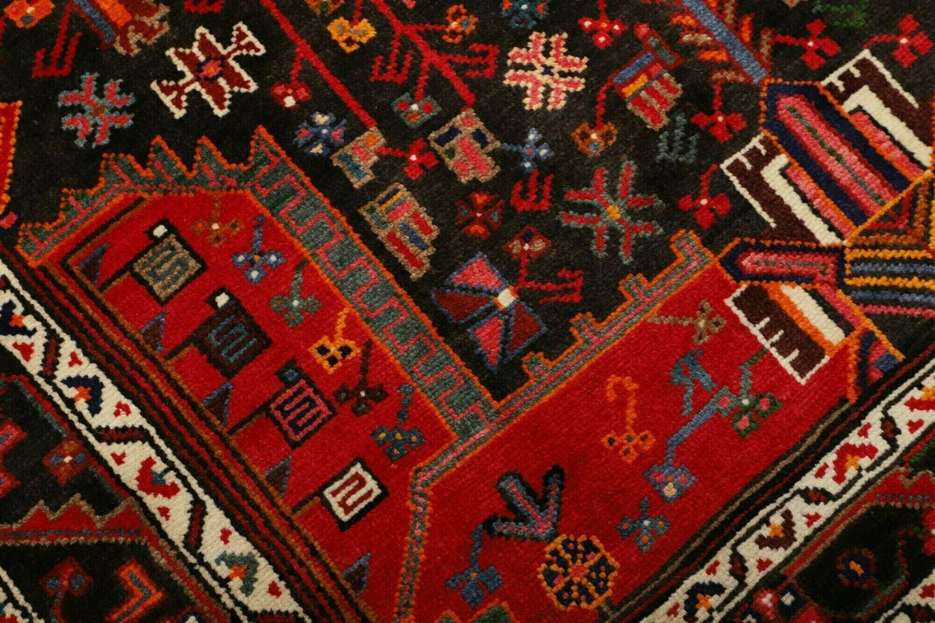 Hamadan Herati Perserteppich 140 × 225 cm aus Wolle, handgeknüpft