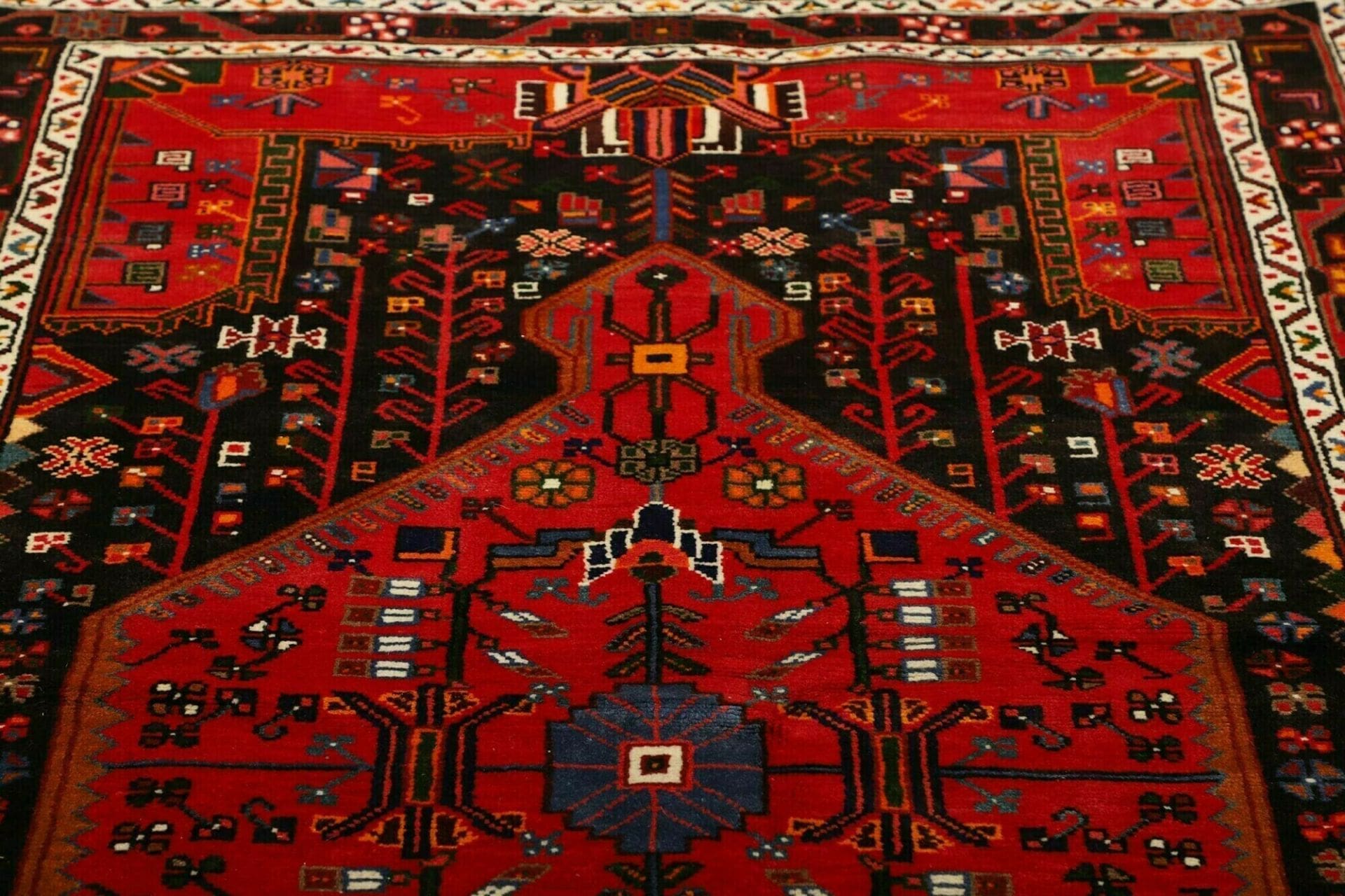 Hamadan Herati Perserteppich 140 × 225 cm aus Wolle, handgeknüpft