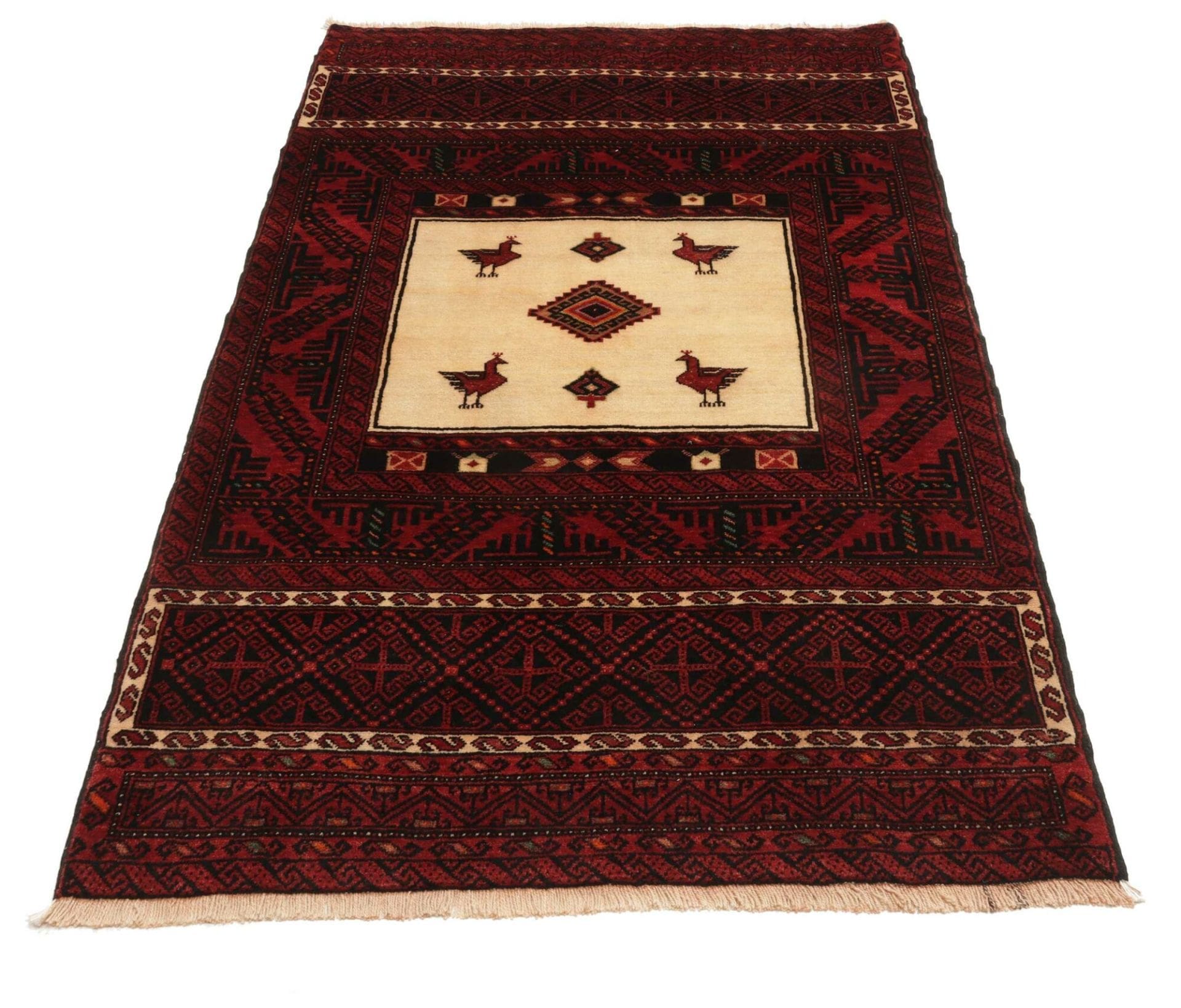Perserteppich aus Iran, 113 × 190 cm