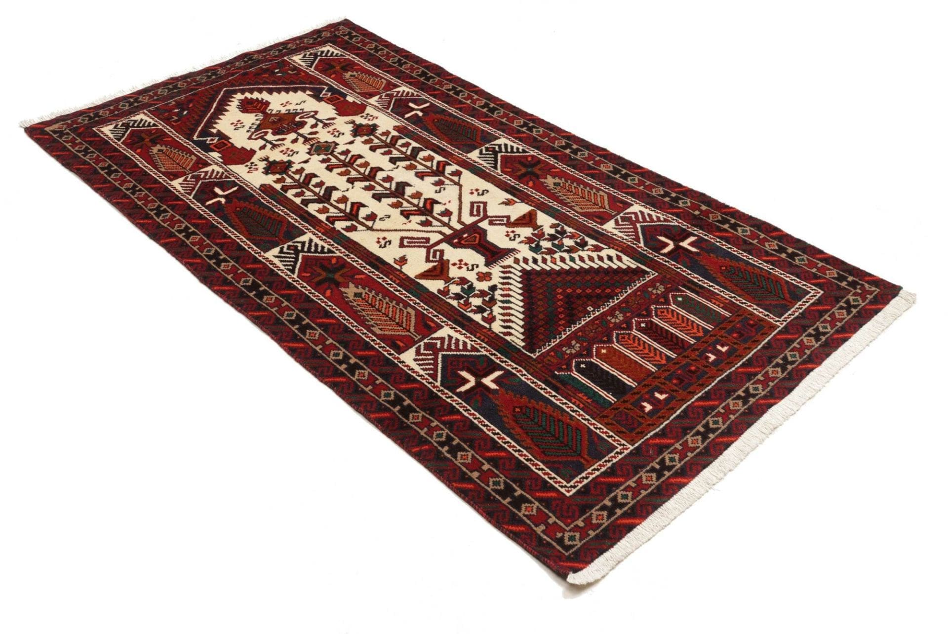 perserteppich-104-x-191cm-aus-schurwolle-handgeknupft-nain-muster-2 Nain Perserteppich aus Iran, 104 × 191 cm