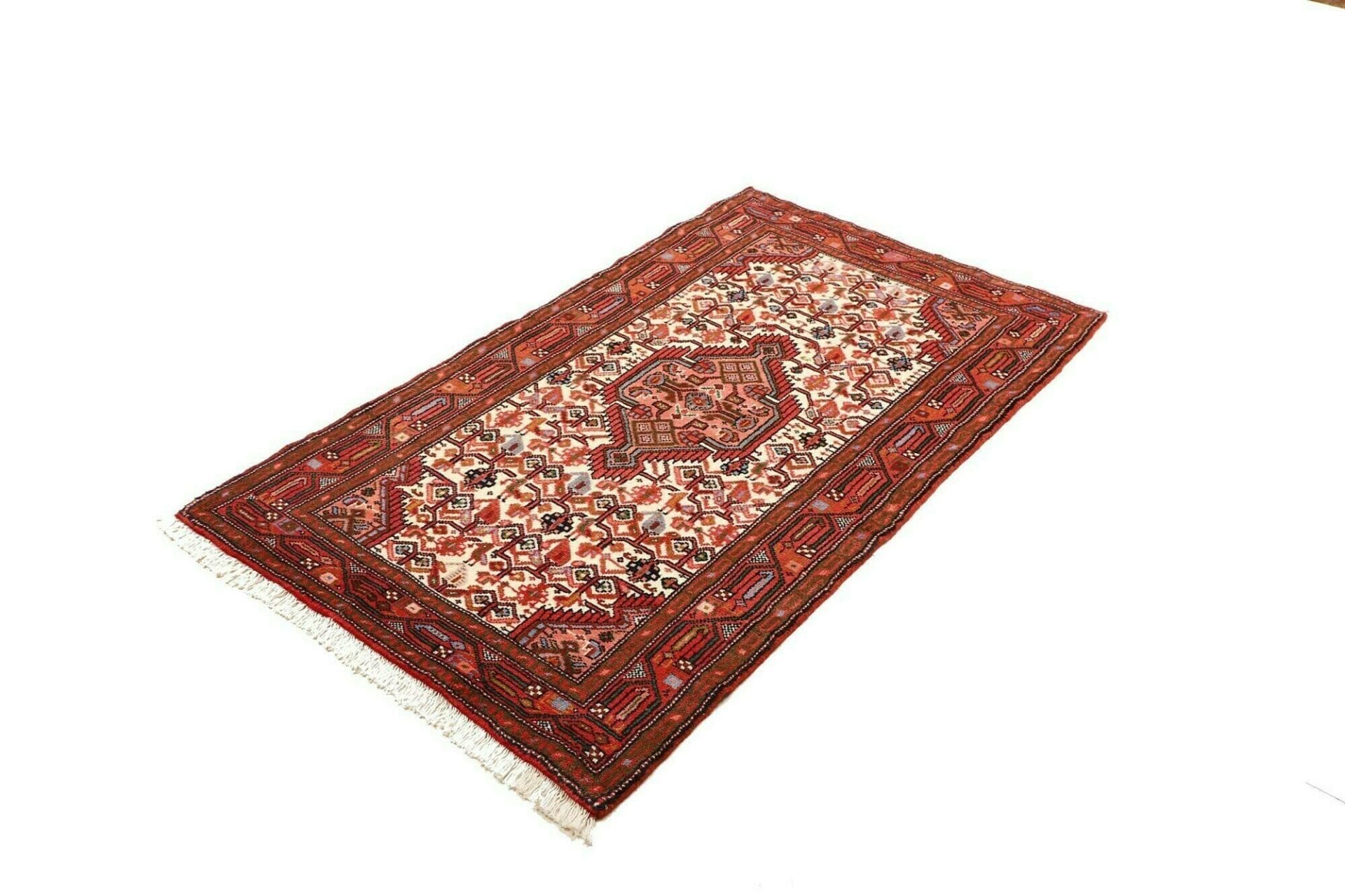 Hamadan Herati Perserteppich 75 × 132 cm aus Wolle, handgeknüpft