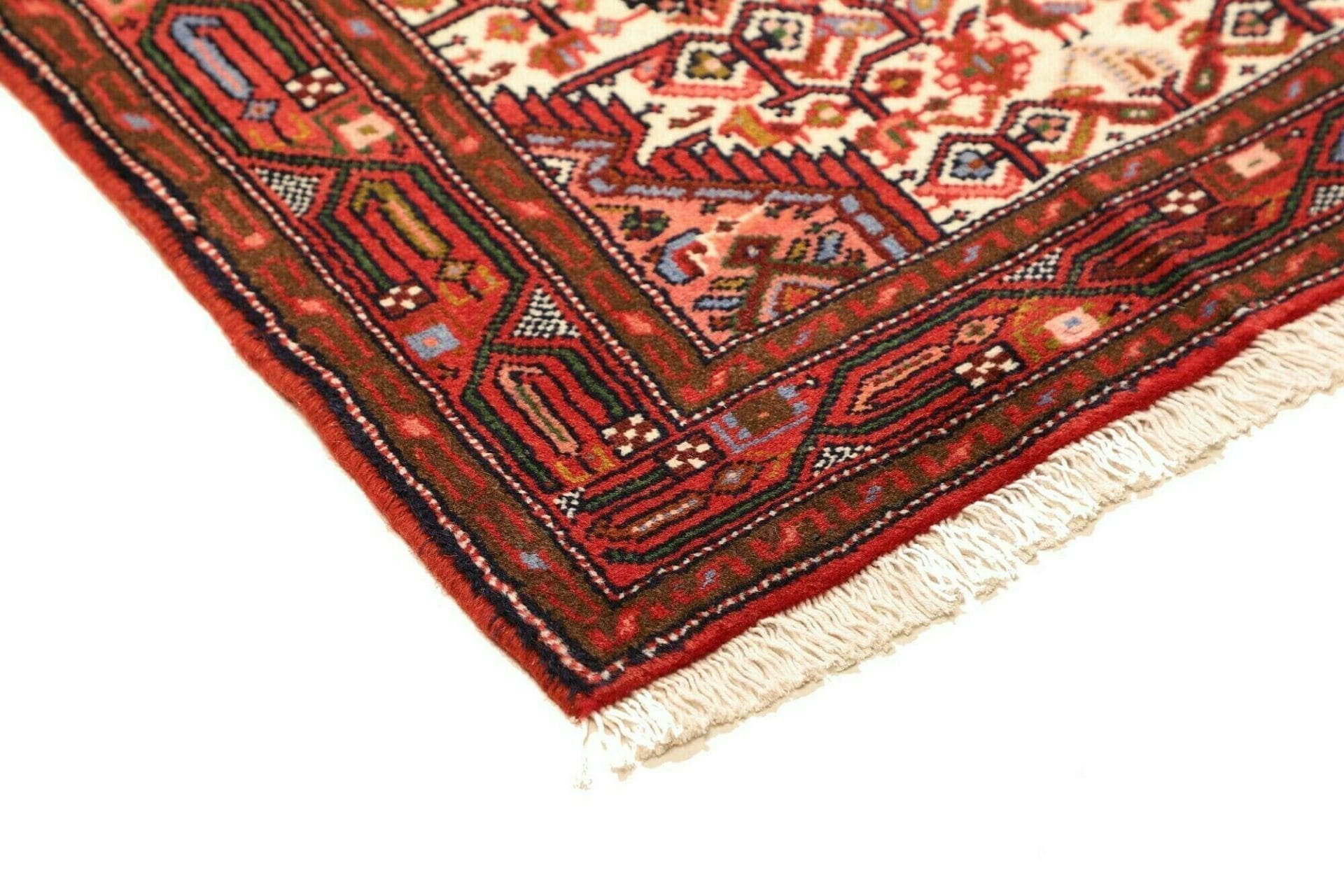 Hamadan Herati Perserteppich 75 × 132 cm aus Wolle, handgeknüpft
