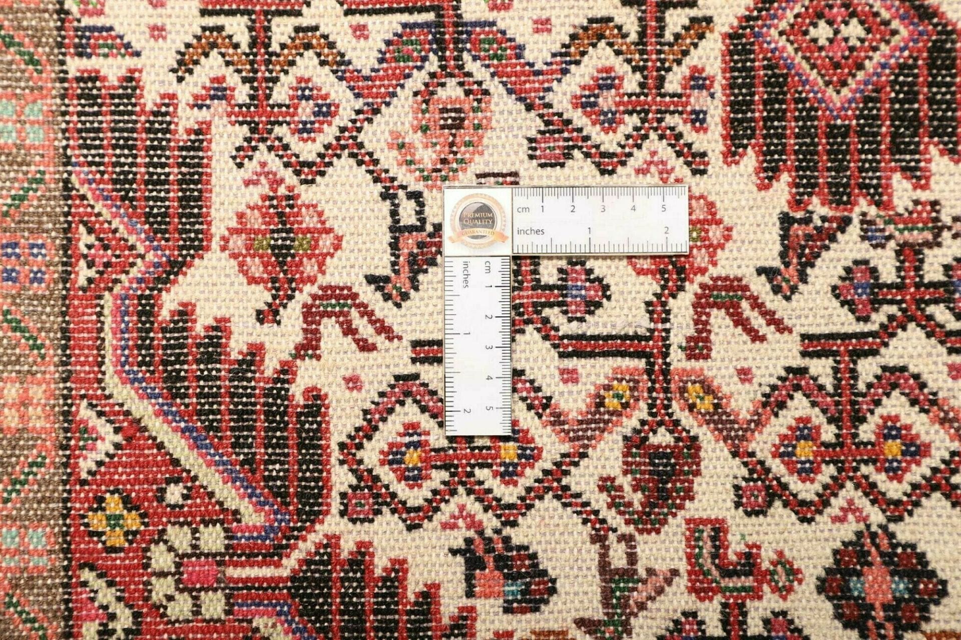 Hamadan Herati Perserteppich 75 × 132 cm aus Wolle, handgeknüpft