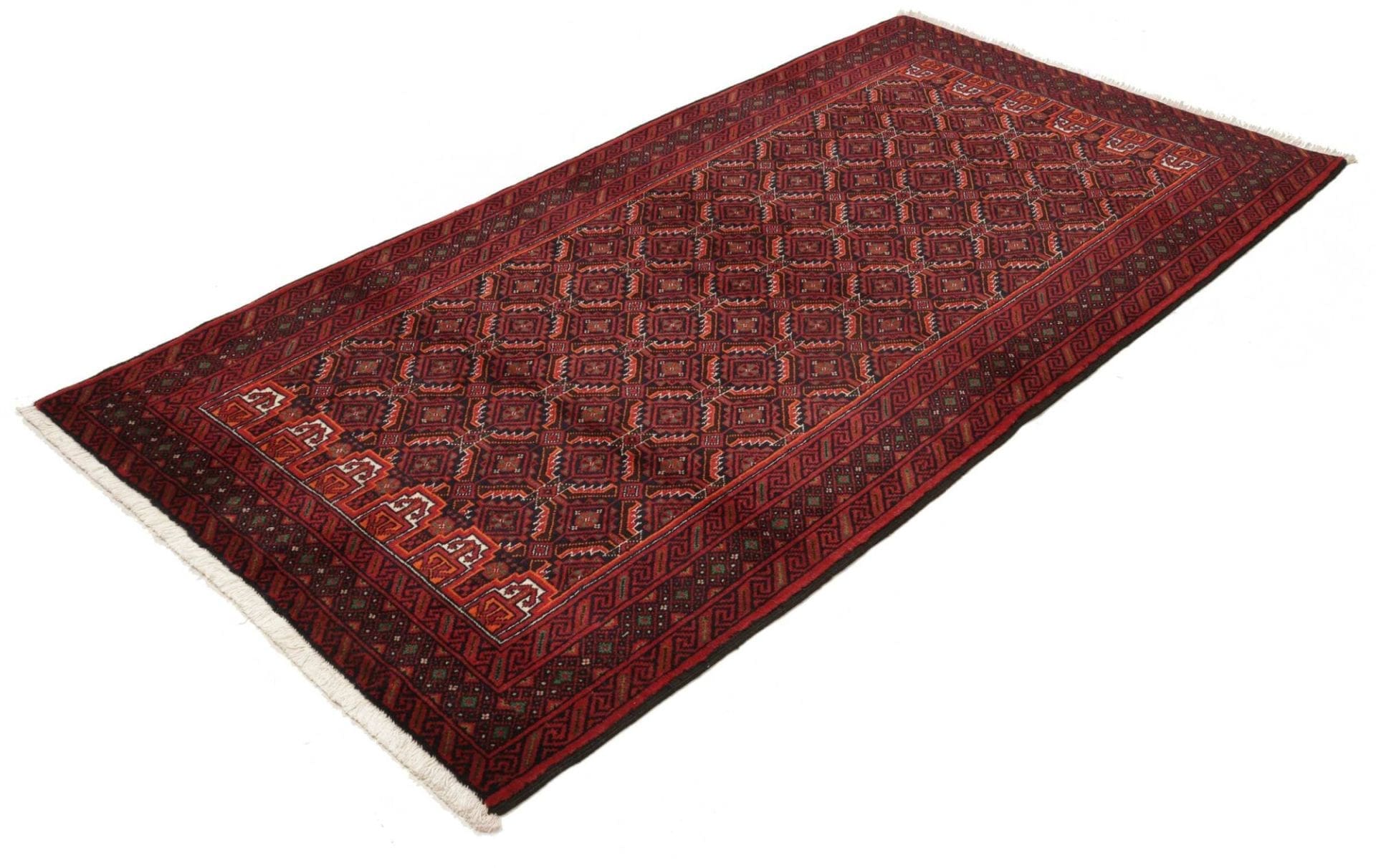 Handgeknüpfter Perserteppich 113 × 207 cm