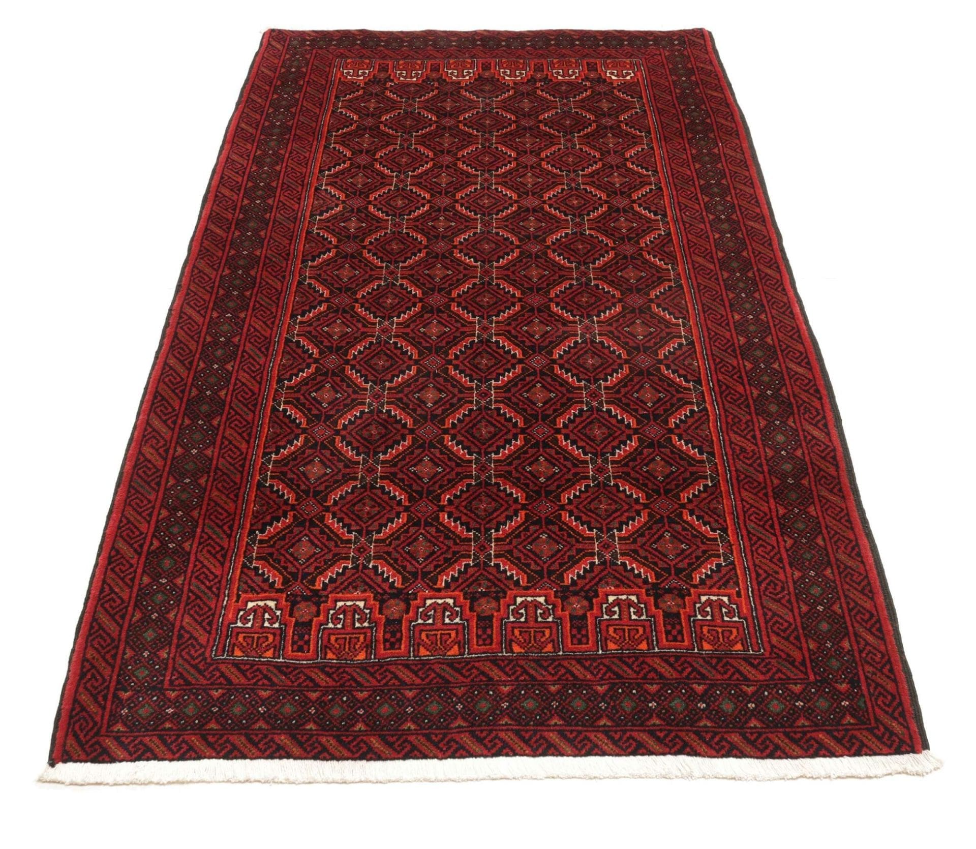 Handgeknüpfter Perserteppich 113 × 207 cm