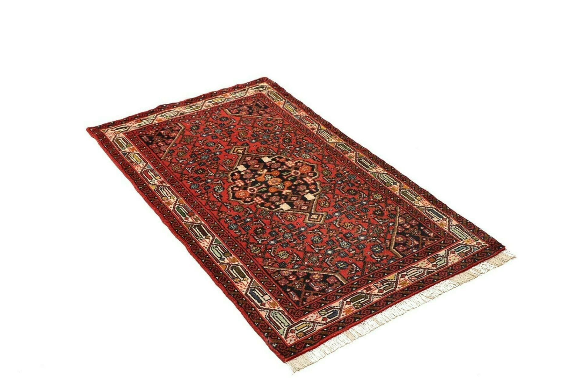 hamadan-teppich-80-x-134cm-herati-muster-schurwolle-handgeknupft-2 Handgeknüpfter Hamadan Herati Perserteppich 80 × 134 cm
