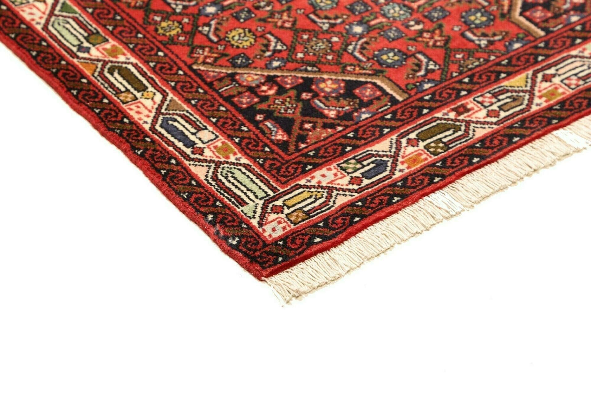 hamadan-teppich-80-x-134cm-herati-muster-schurwolle-handgeknupft-4 Handgeknüpfter Hamadan Herati Perserteppich 80 × 134 cm