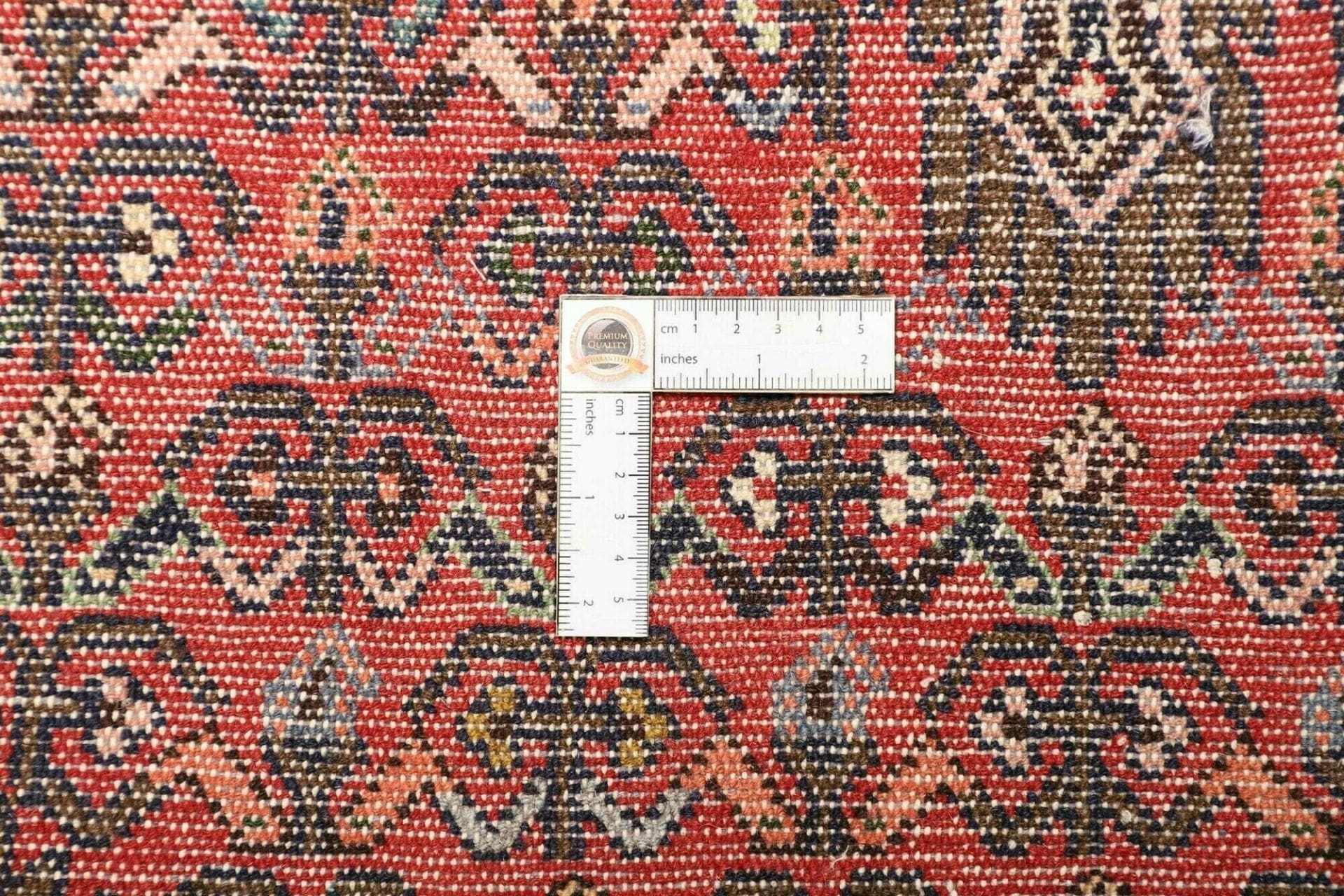hamadan-teppich-80-x-134cm-herati-muster-schurwolle-handgeknupft-8 Handgeknüpfter Hamadan Herati Perserteppich 80 × 134 cm