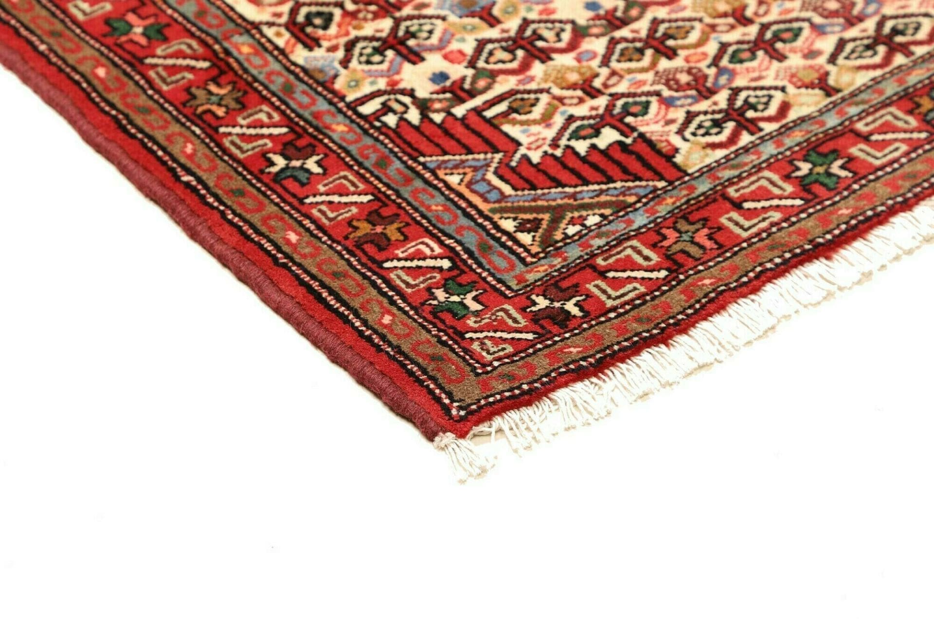 hamadan-teppich-86-x-123cm-handgeknupft-schurwolle-geometrisch-4 Handgeknüpfter Hamadan Perserteppich, 86 × 123 cm, Wolle