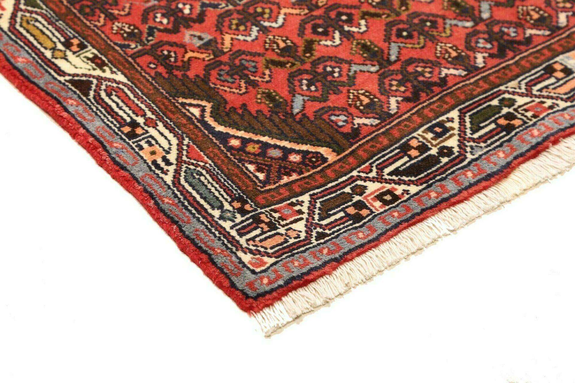 hamadan-teppich-83-x-130cm-schurwolle-herati-muster-handgeknupft-4 Handgeknüpfter Hamadan Herati Perserteppich, 83 × 130 cm, Wolle